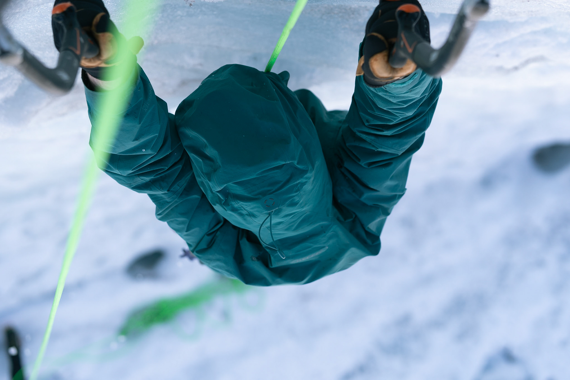 Ryan ice climbing