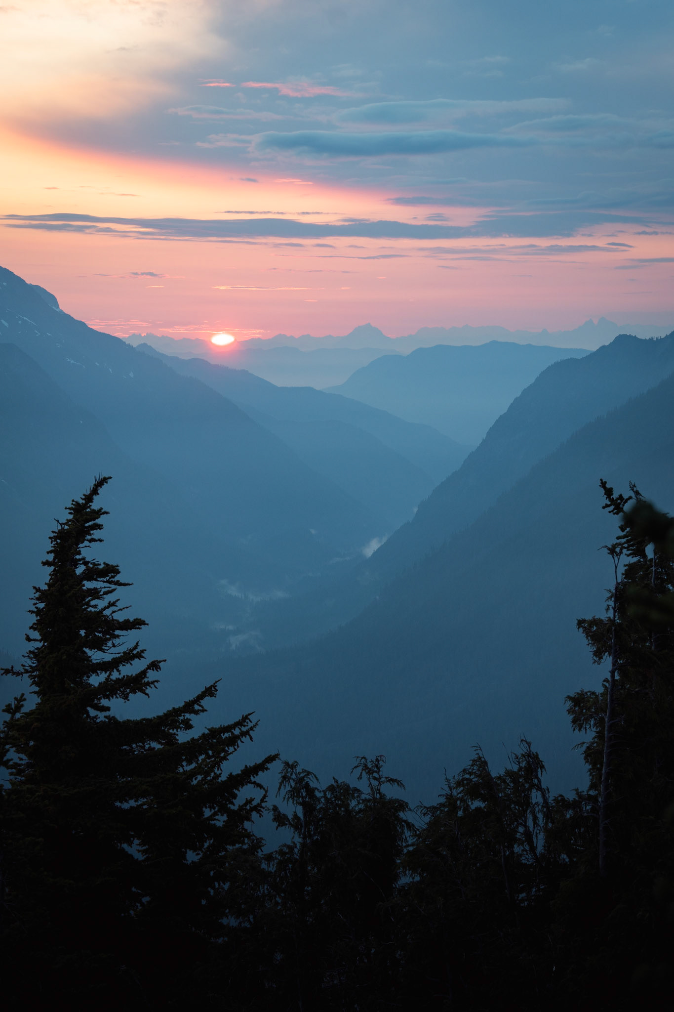 Sunset on Mt. Robie Reid