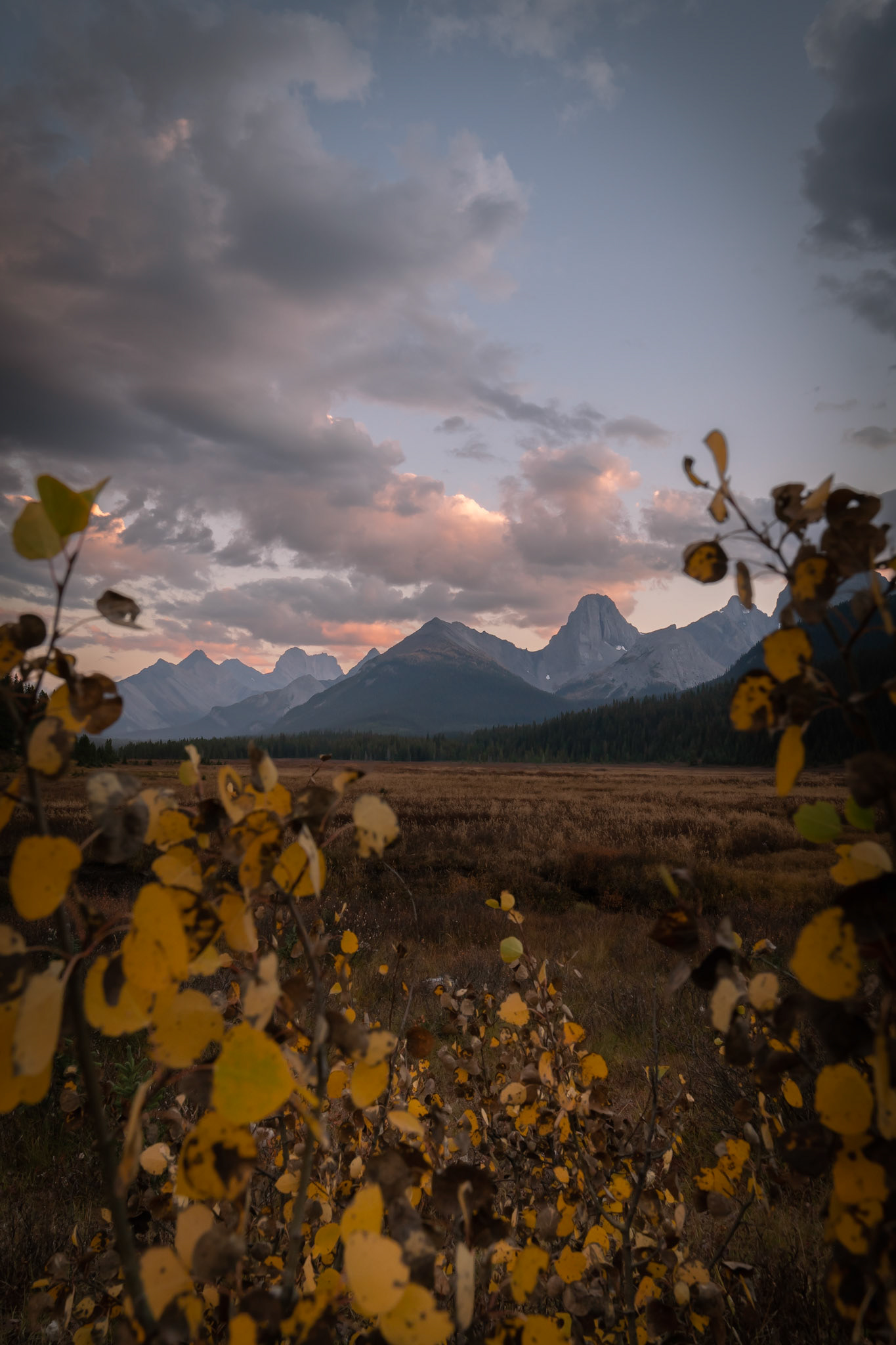 Sunset in Kananaskis Country