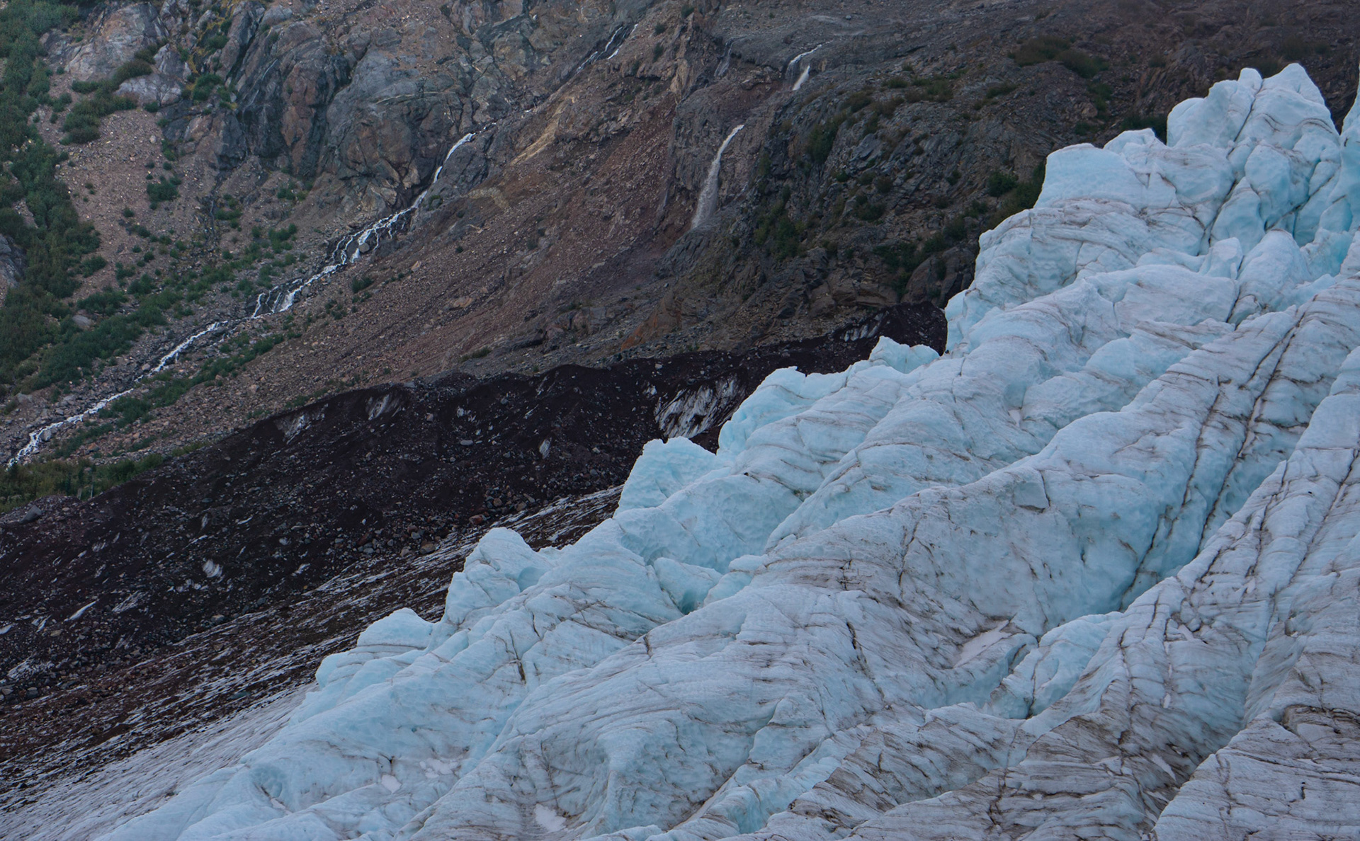 The melting Coleman Glacier