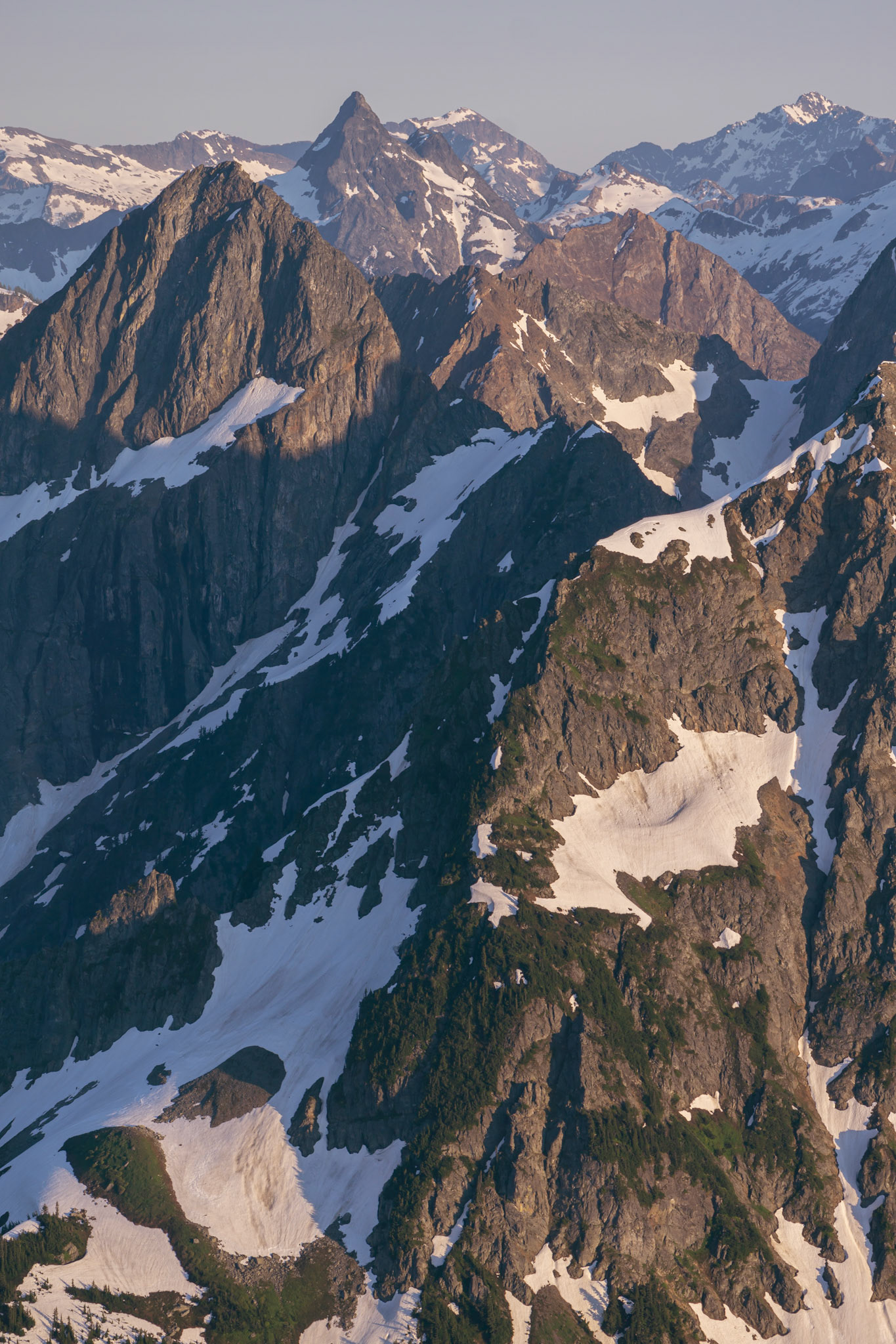 North Cascades at sunset