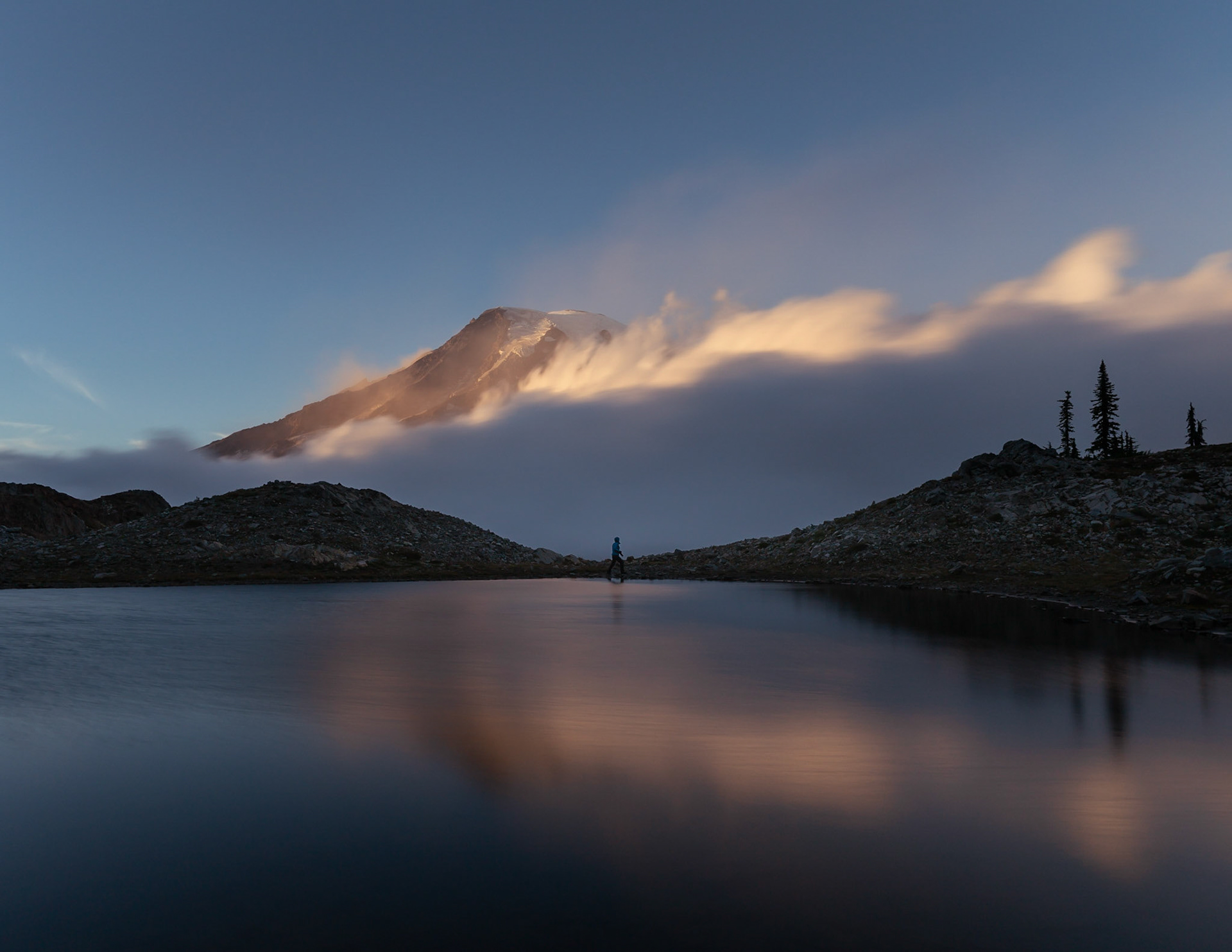 Sunset at Mt. Rainier