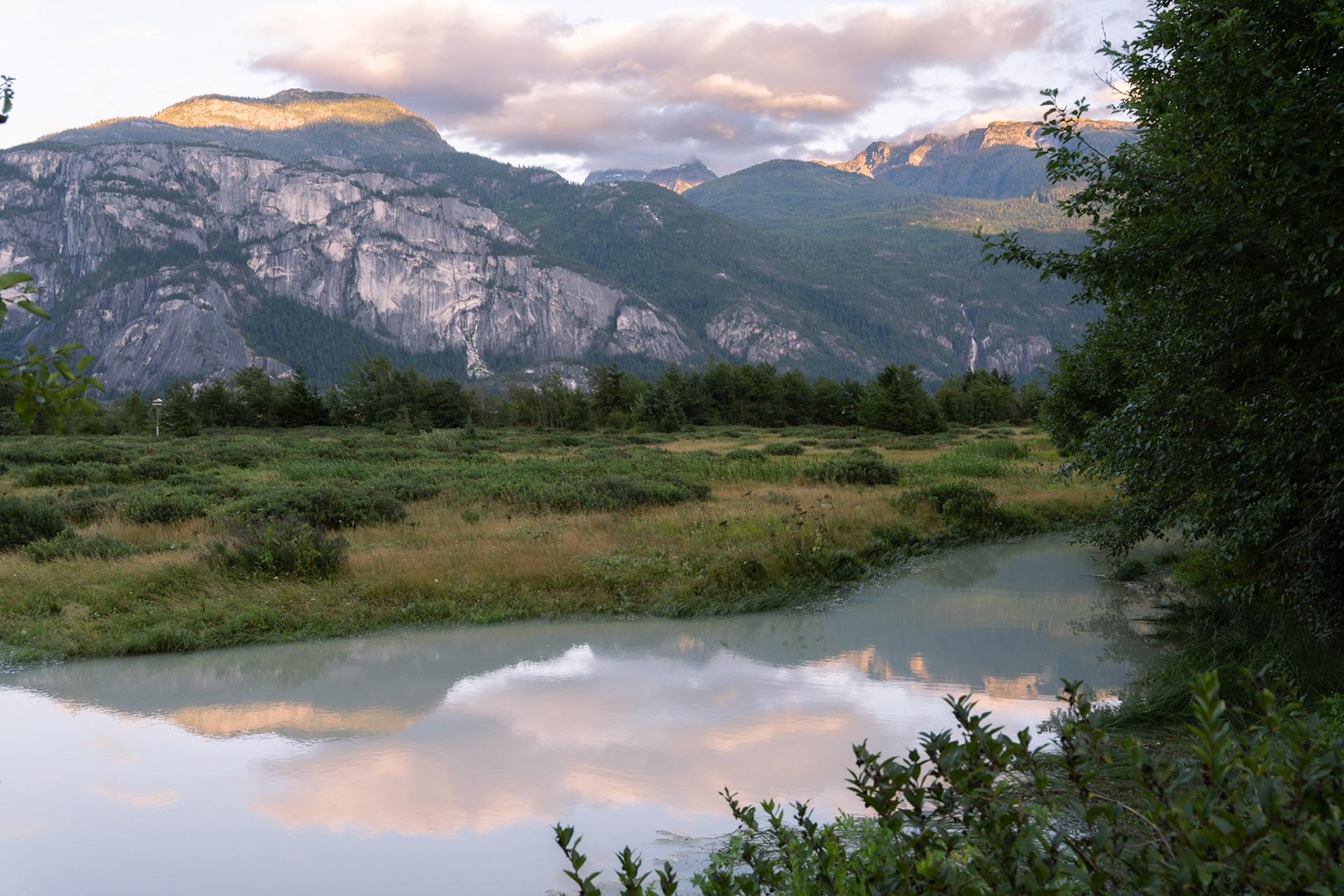 Squamish Chief at sunset
