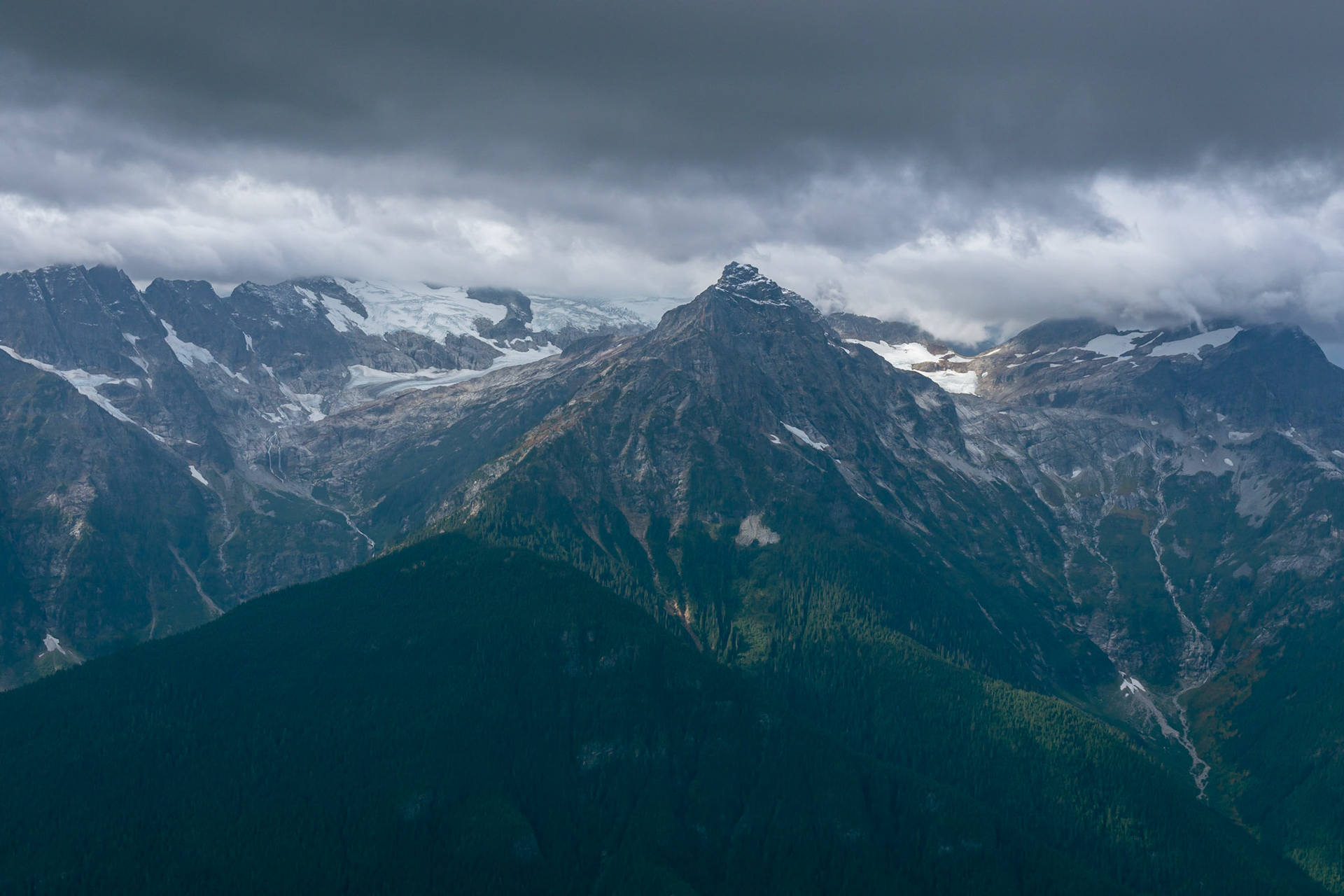 Low overhanging clouds before the storm