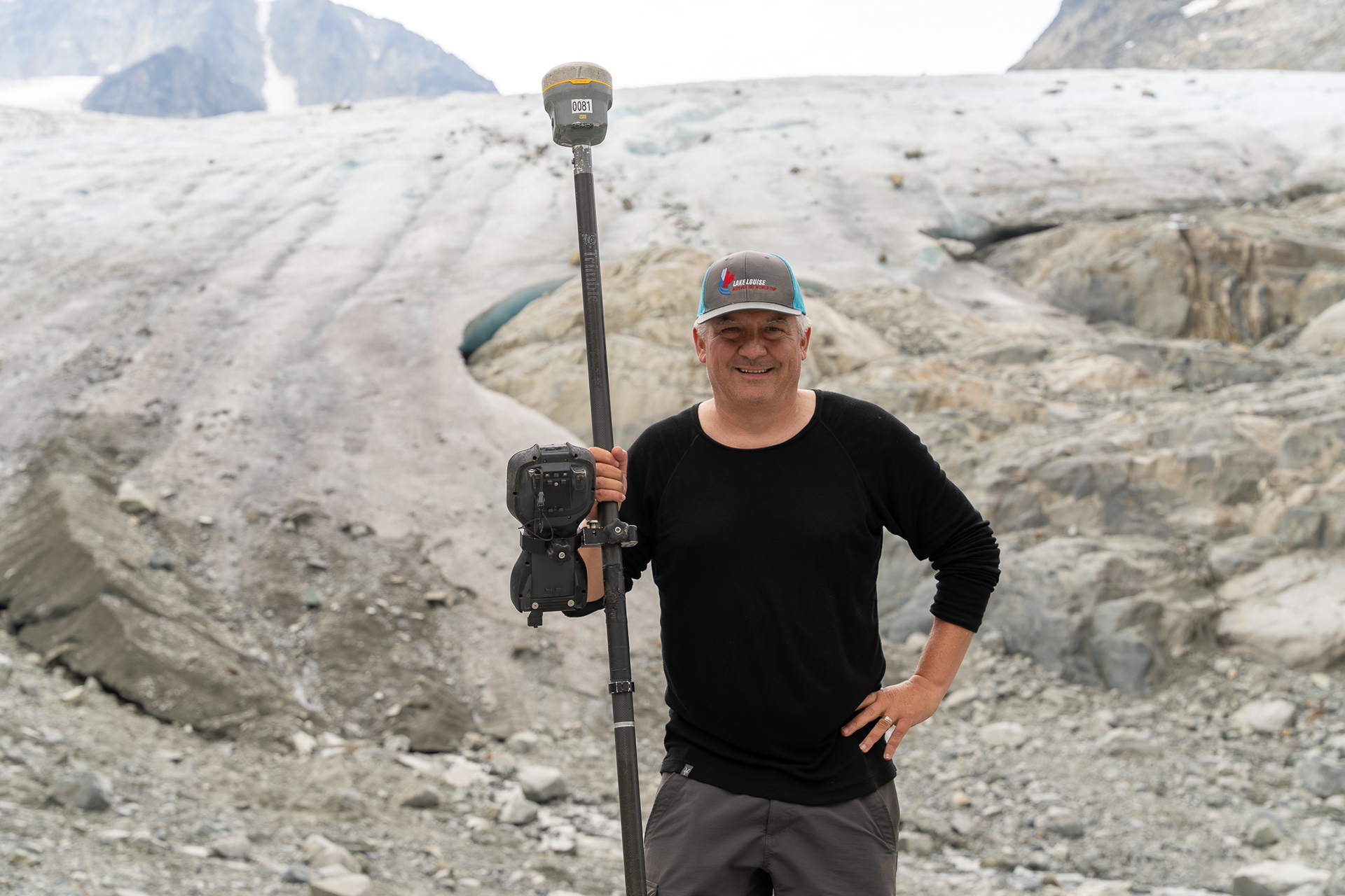 Rob Tupper at the Wedgemount Glacier Terminus