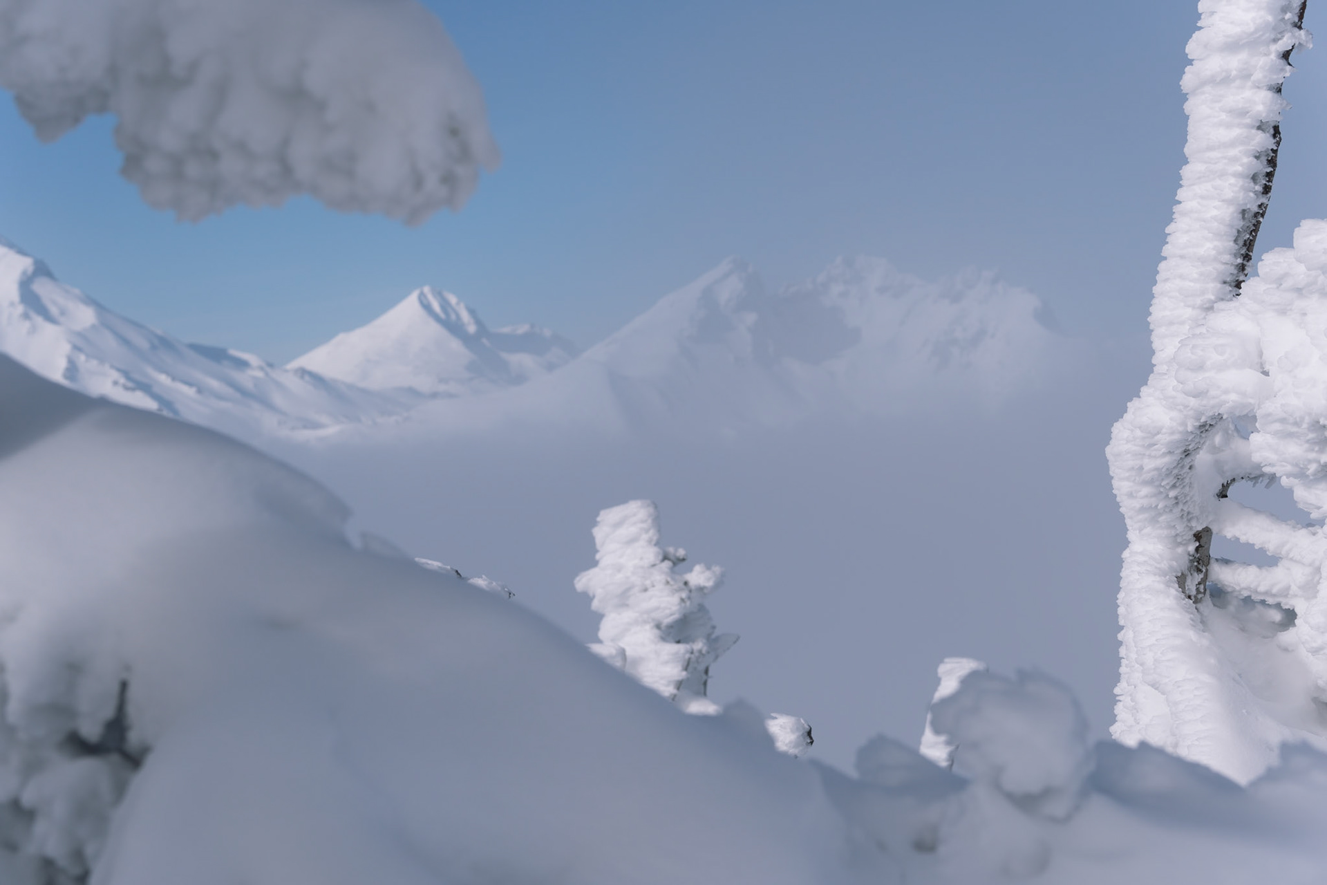 Broken Top and Middle Sister from Tumalo Mountain