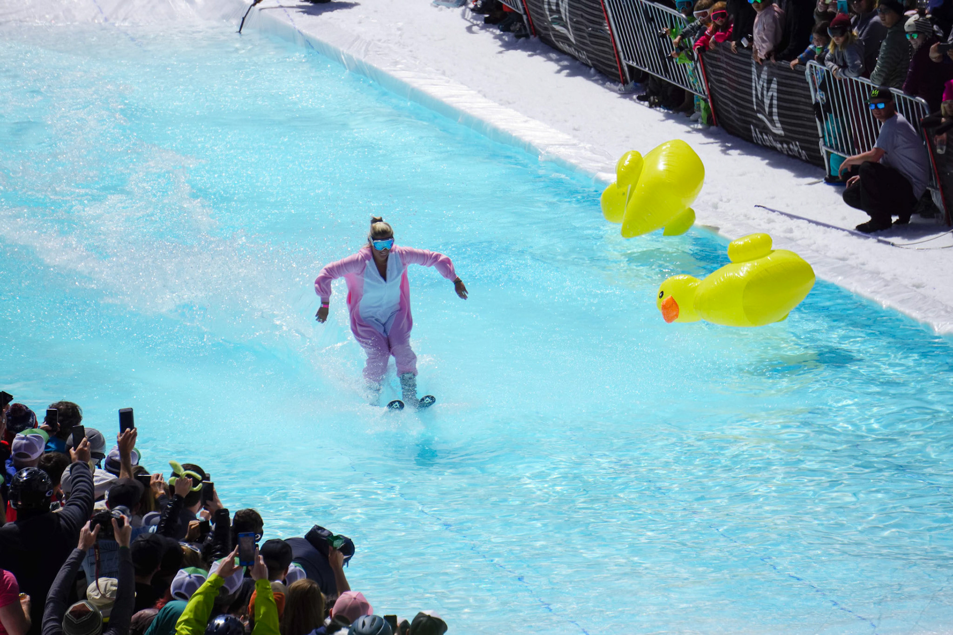 Mammoth Mountain pond skim