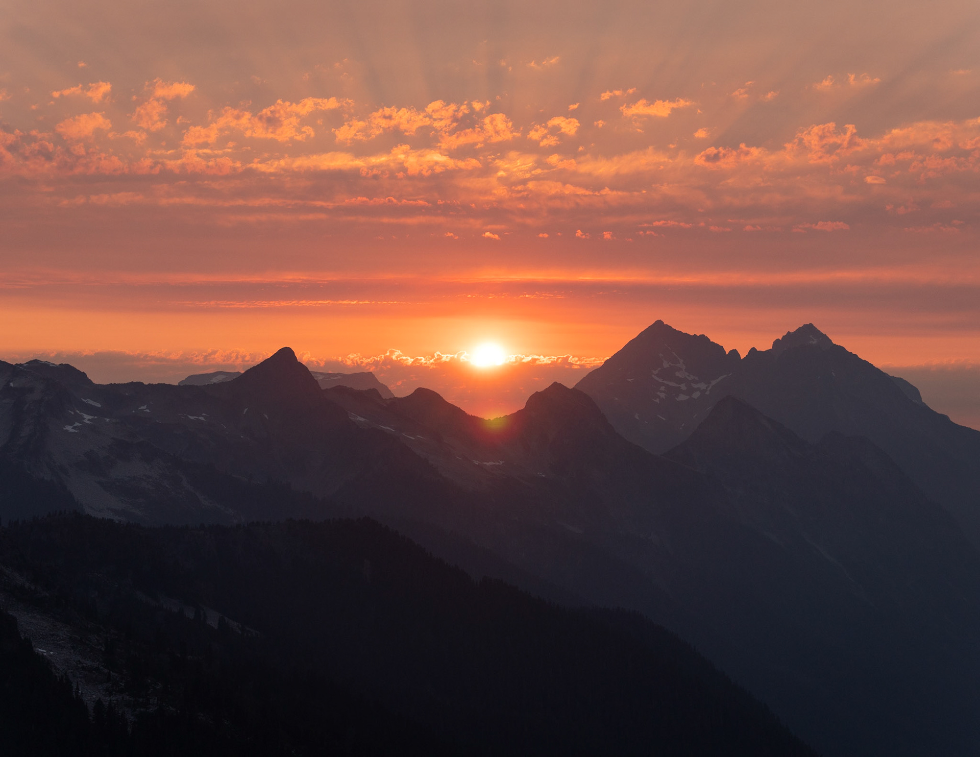 Sunset from Copper Ridge Lookout