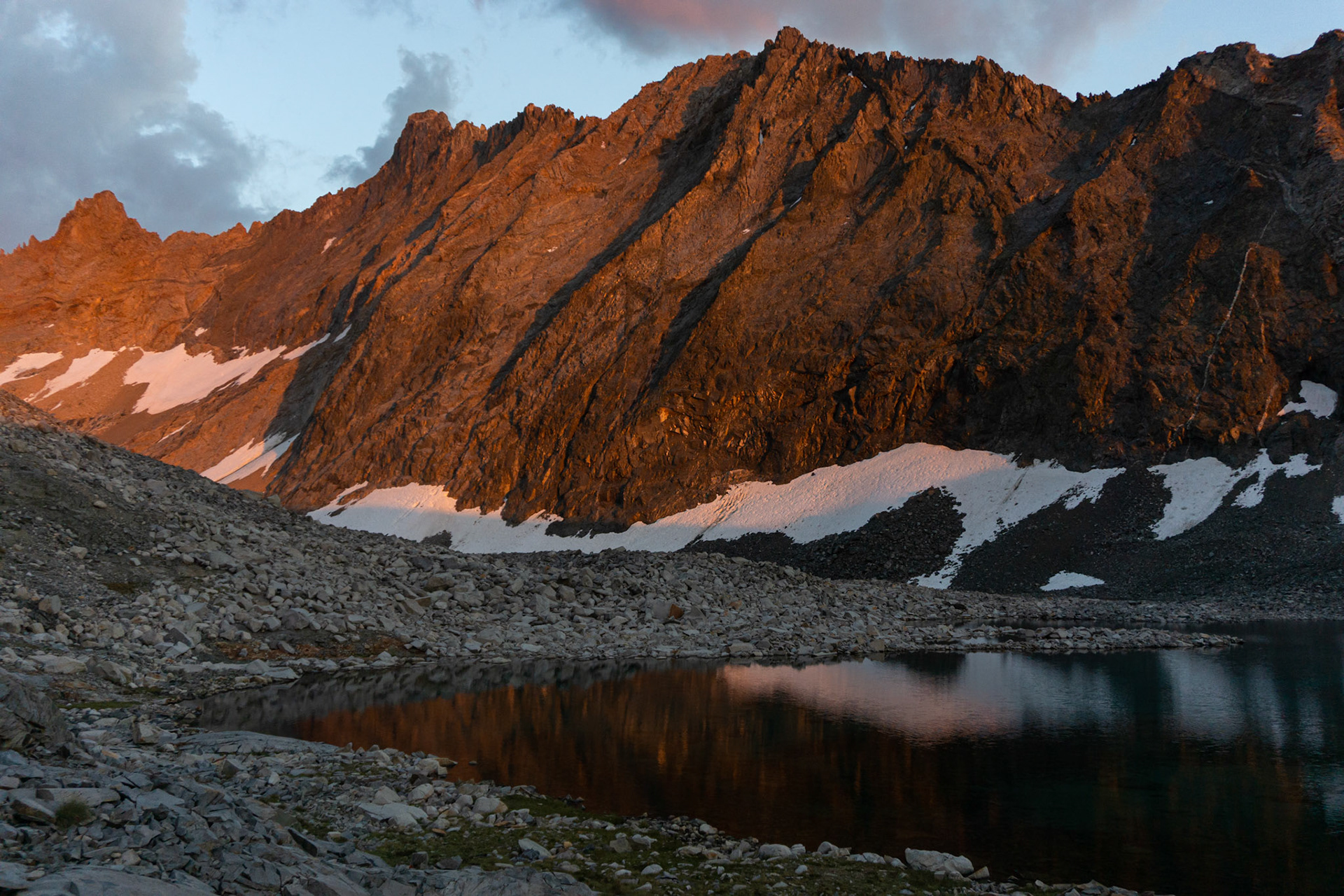Sequoia National Park. Unnamed off trail lake at 11,500'