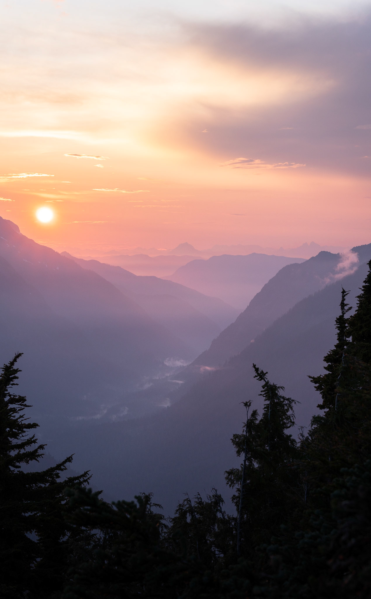 Sunset on Mt. Robie Reid