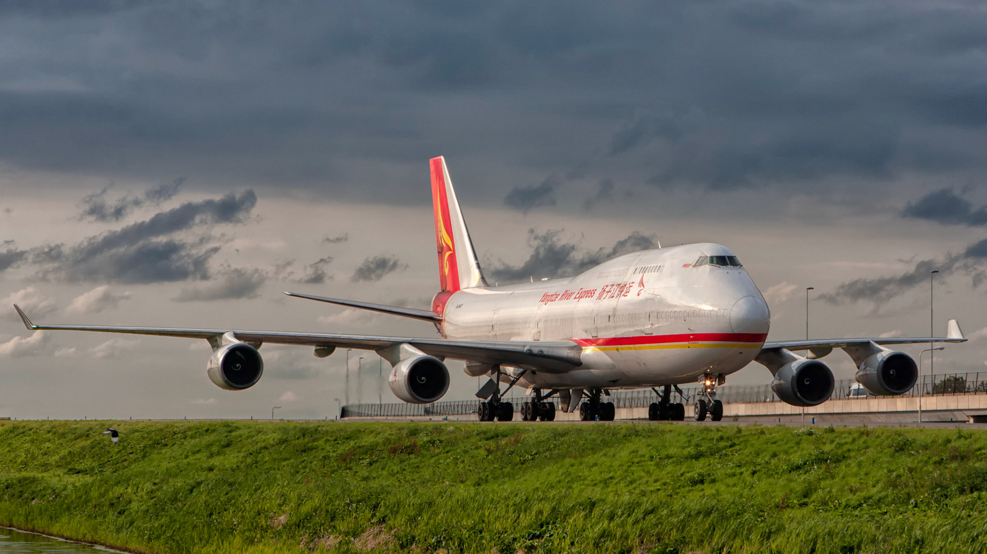 Evening arrival at Schiphol