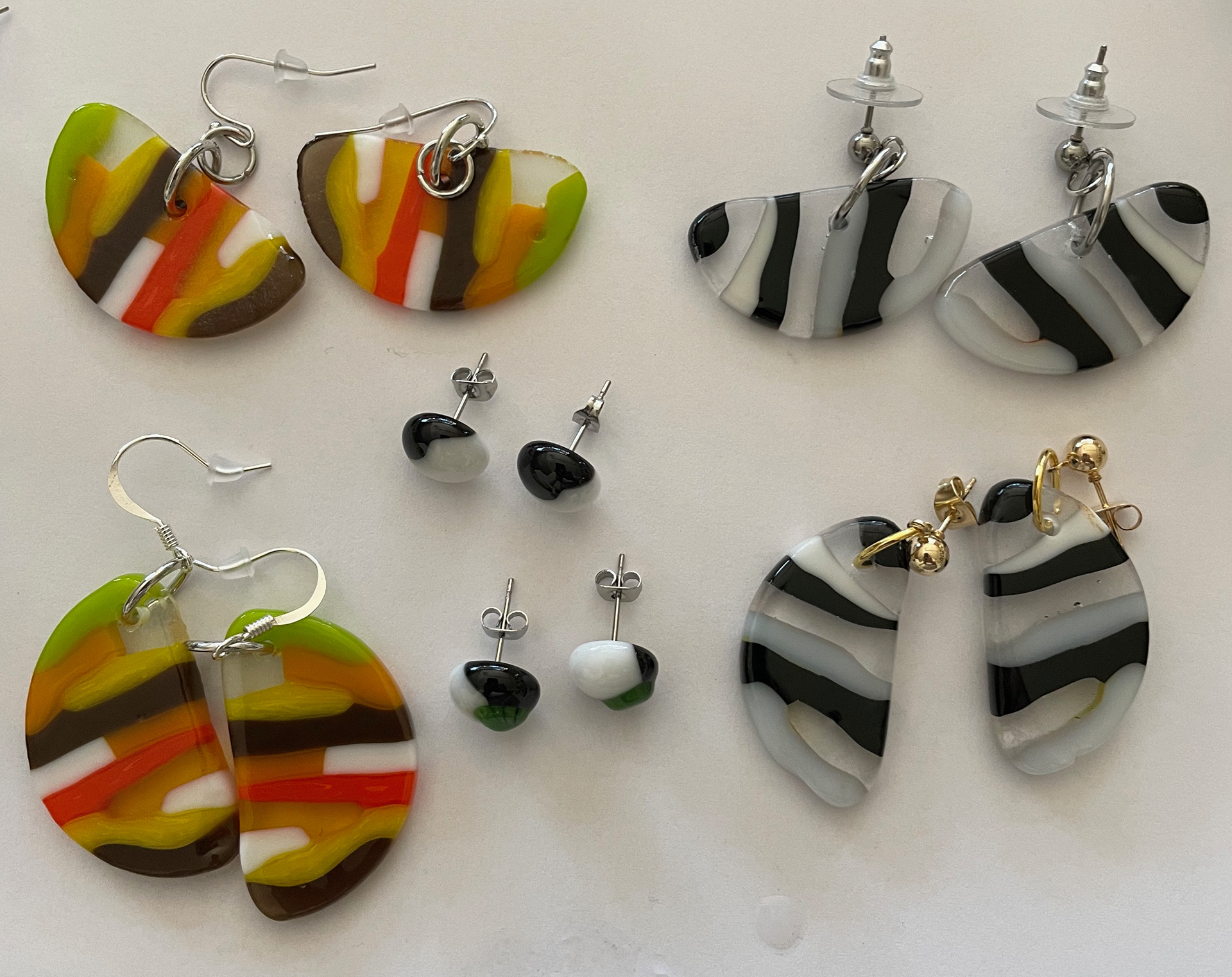 Fall Half Circle Earrings