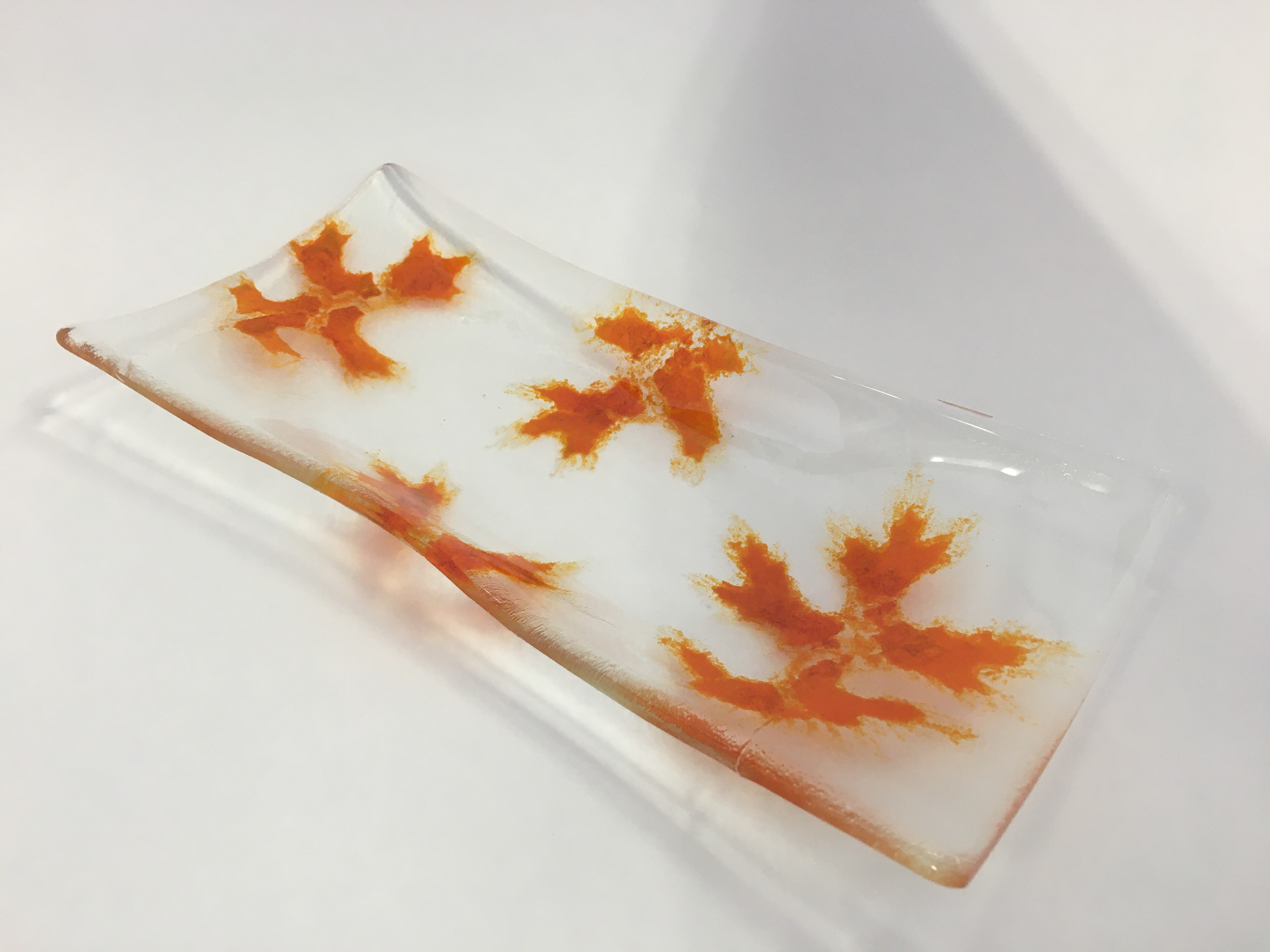 Orange Leaves Dish (Private Collection)