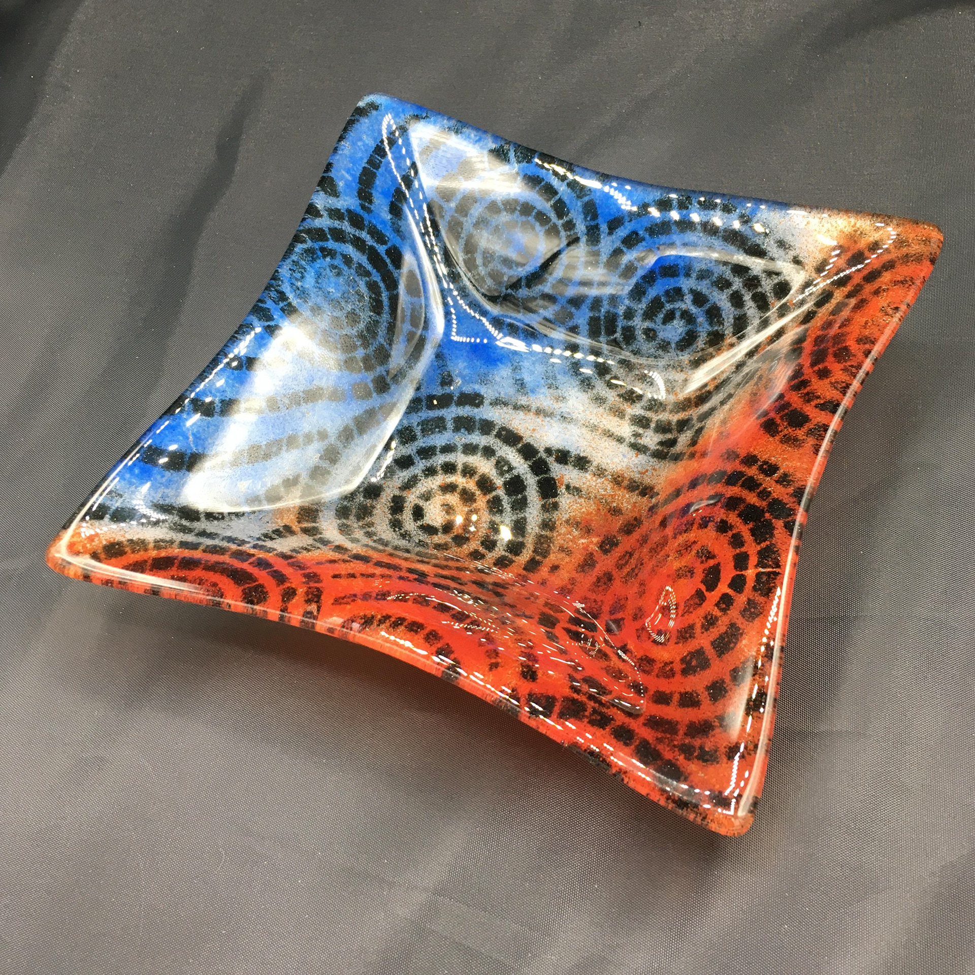 Red Blue Dish (Private Collection)