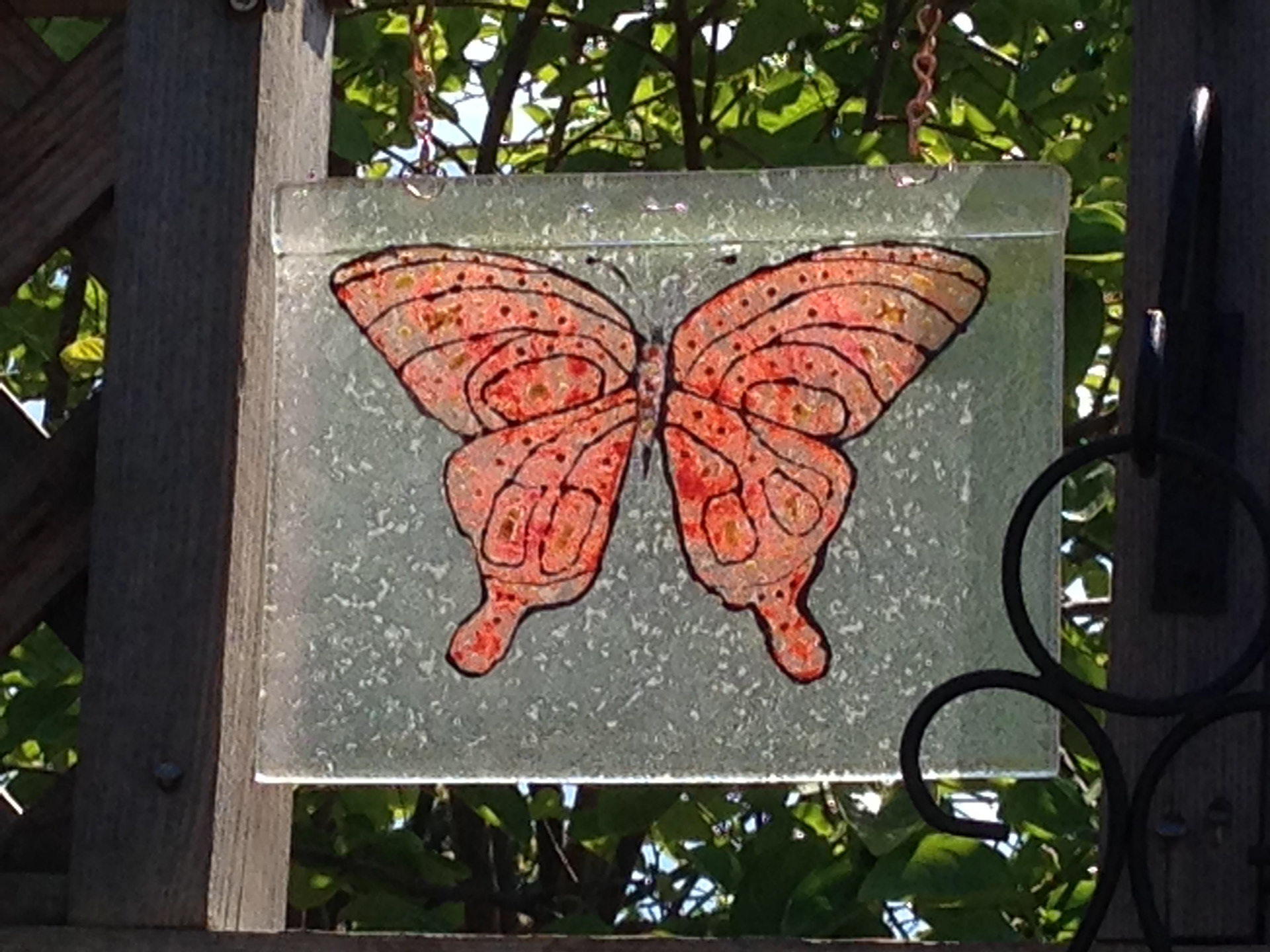 Butterfly - Painted Glass