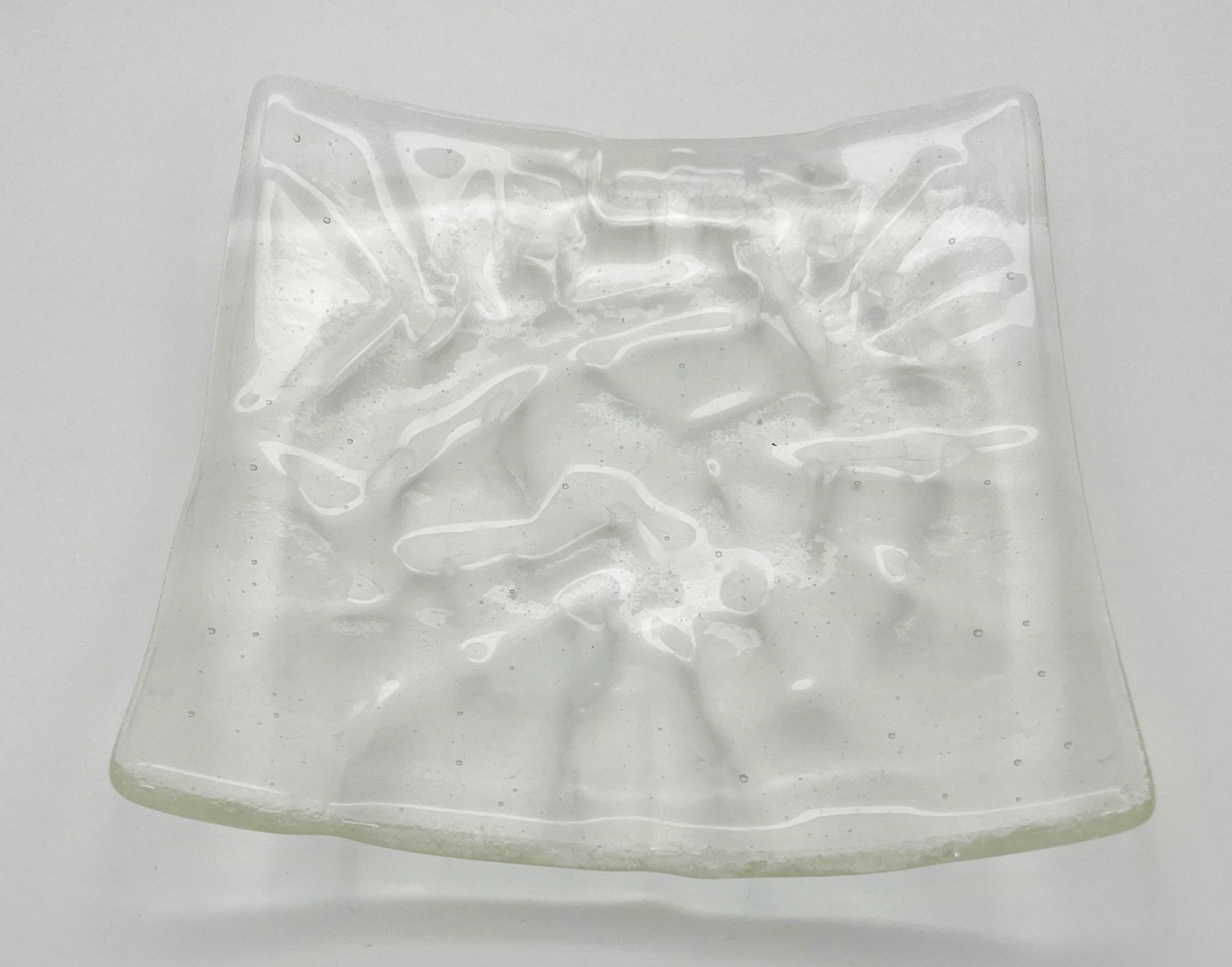 "Be clear" 6x6" dish