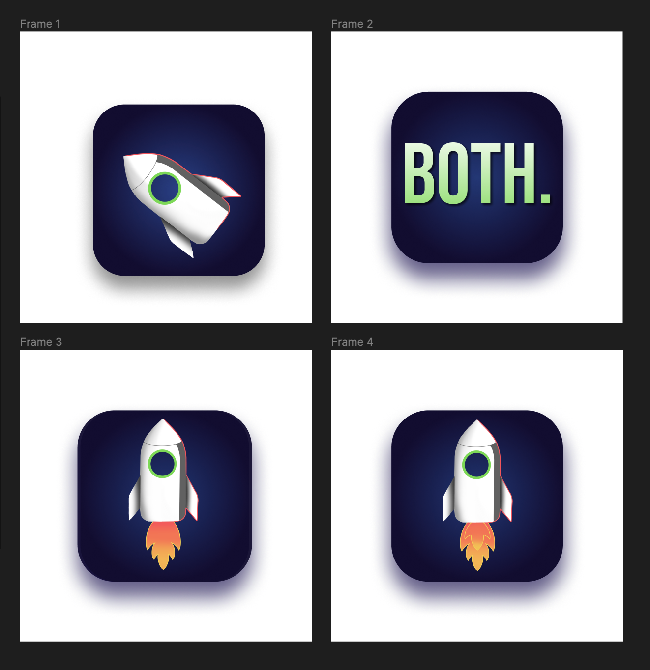 BOTH. Dating Site App Icon Mockups