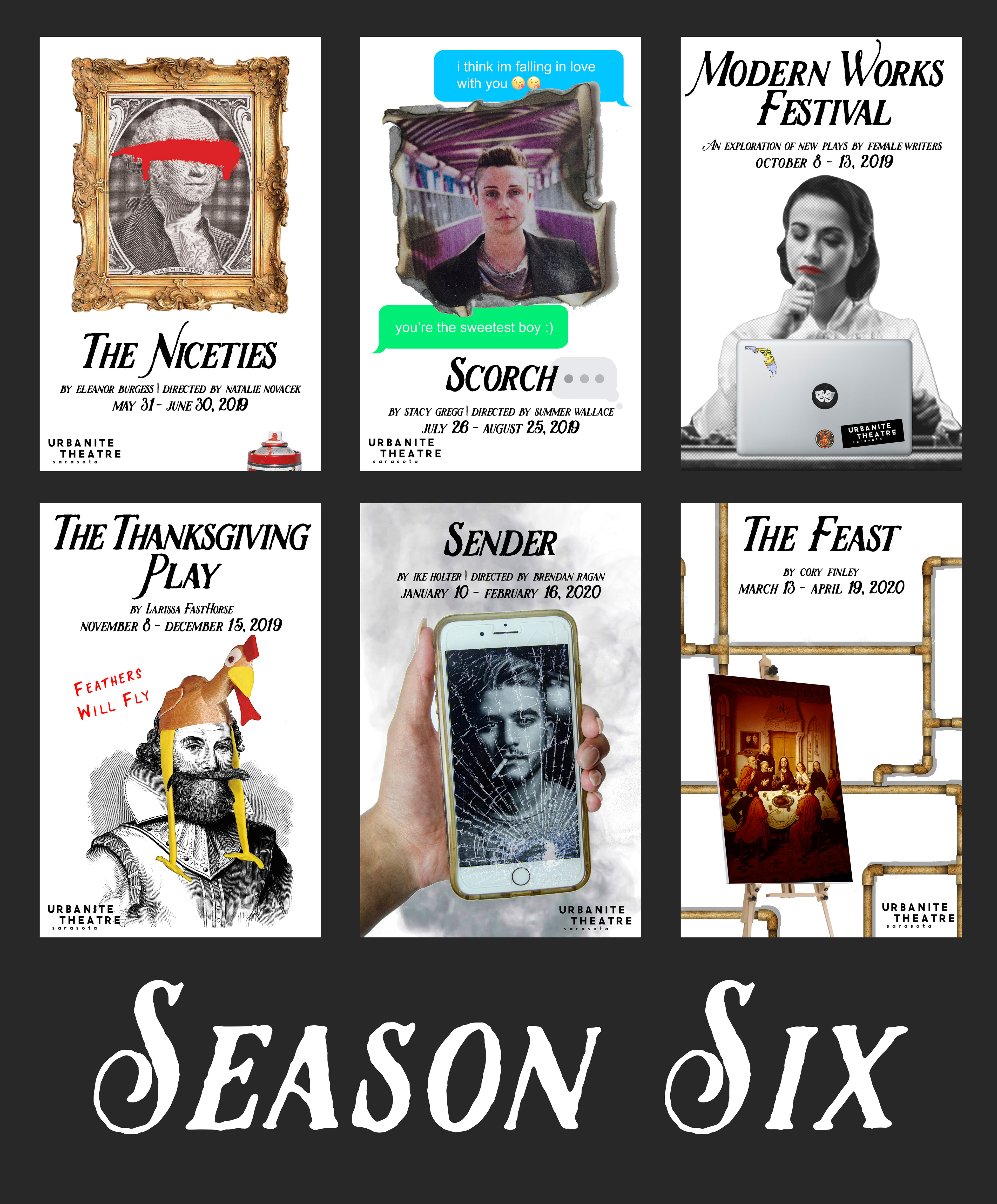 Season Six show art, Urbanite Theatre