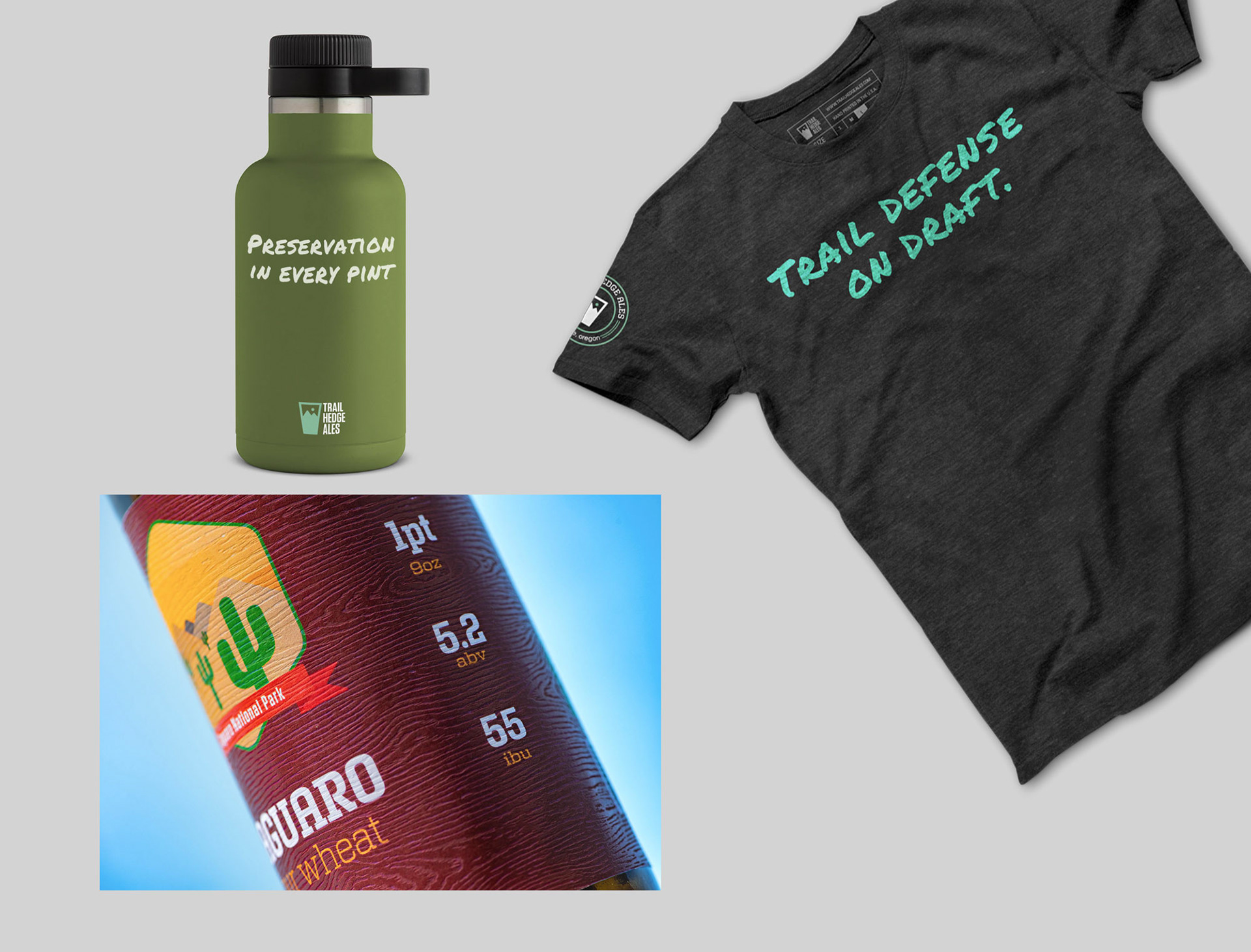 Branded items, and label texture.