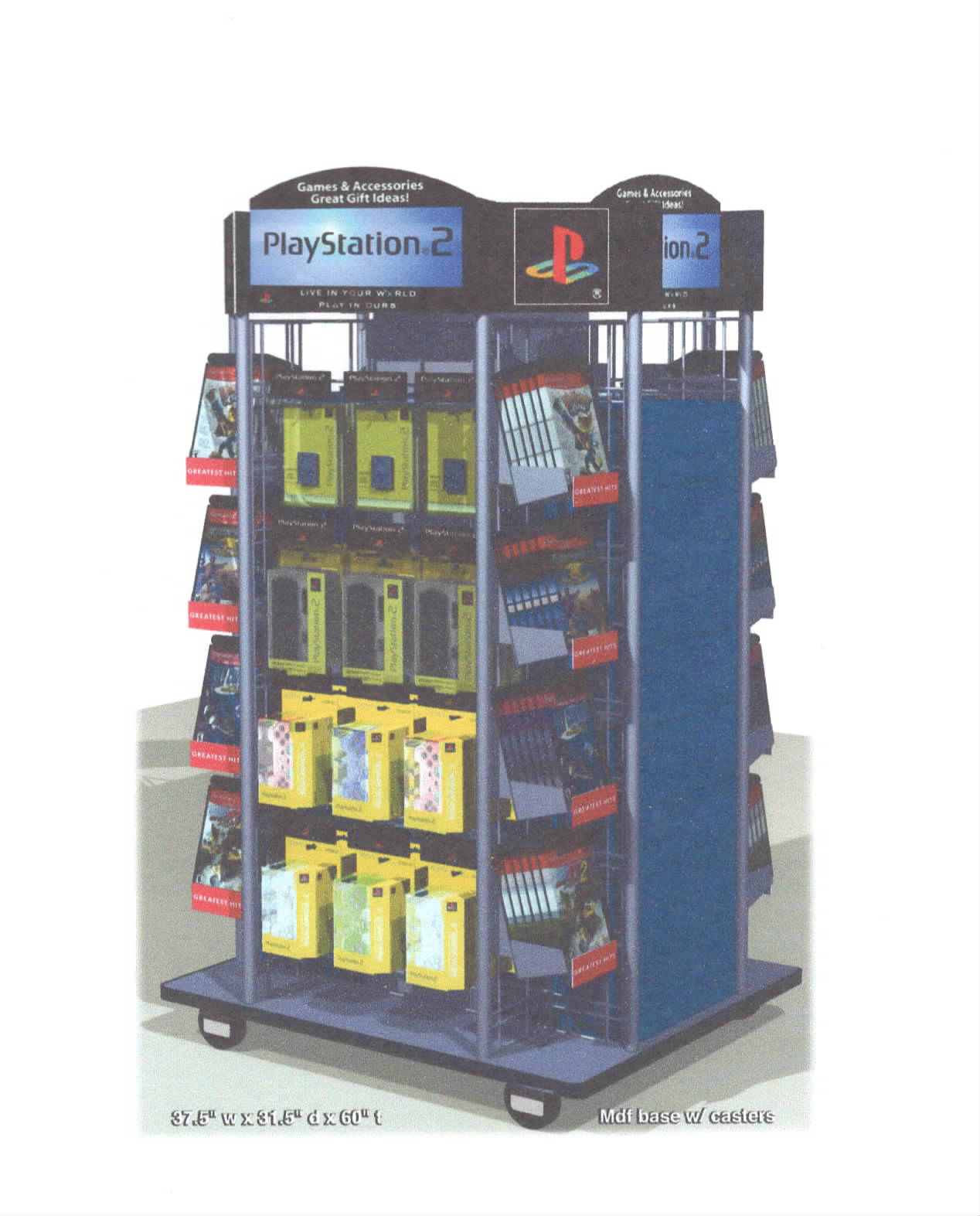 Header Graphics for PlayStation®2 Peripherals Display, Best Buy.