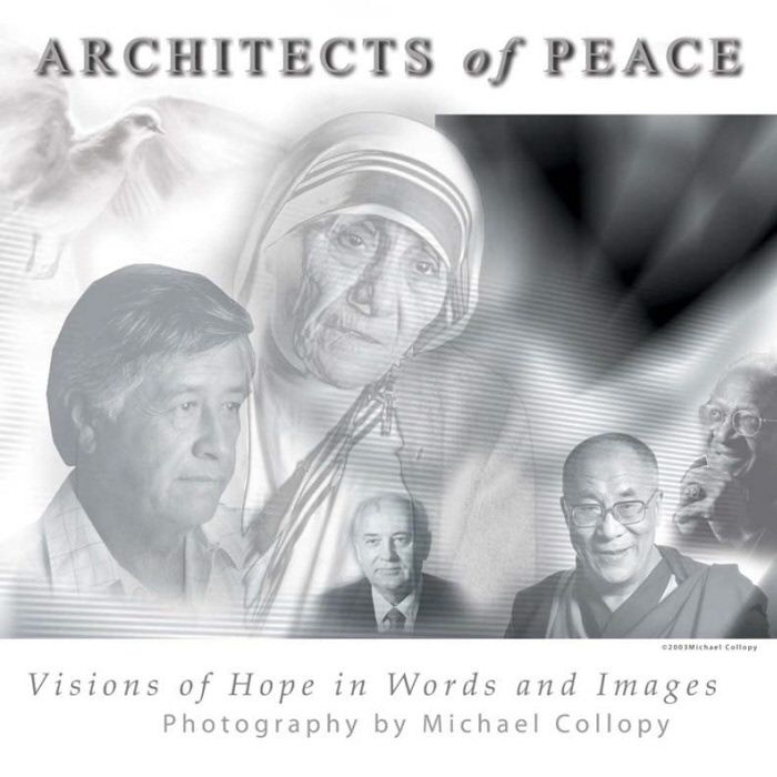 Exhibit Opening Image Collage - Photoshop composite highlighting select figures from Architects of Peace