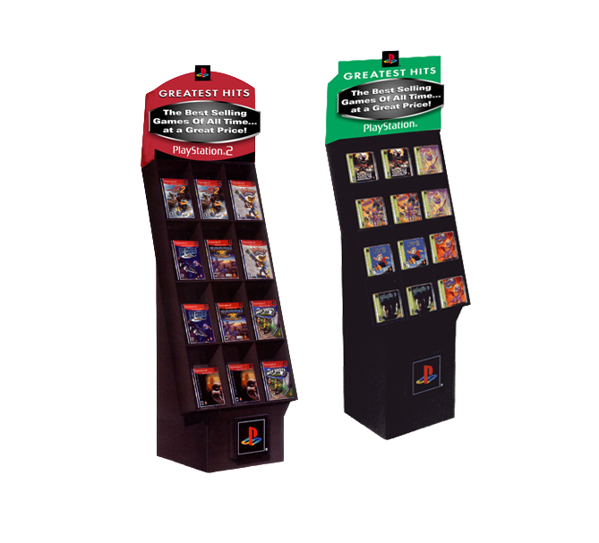 PlayStation® Greatest Hits Corrugated Displays for Walmart.