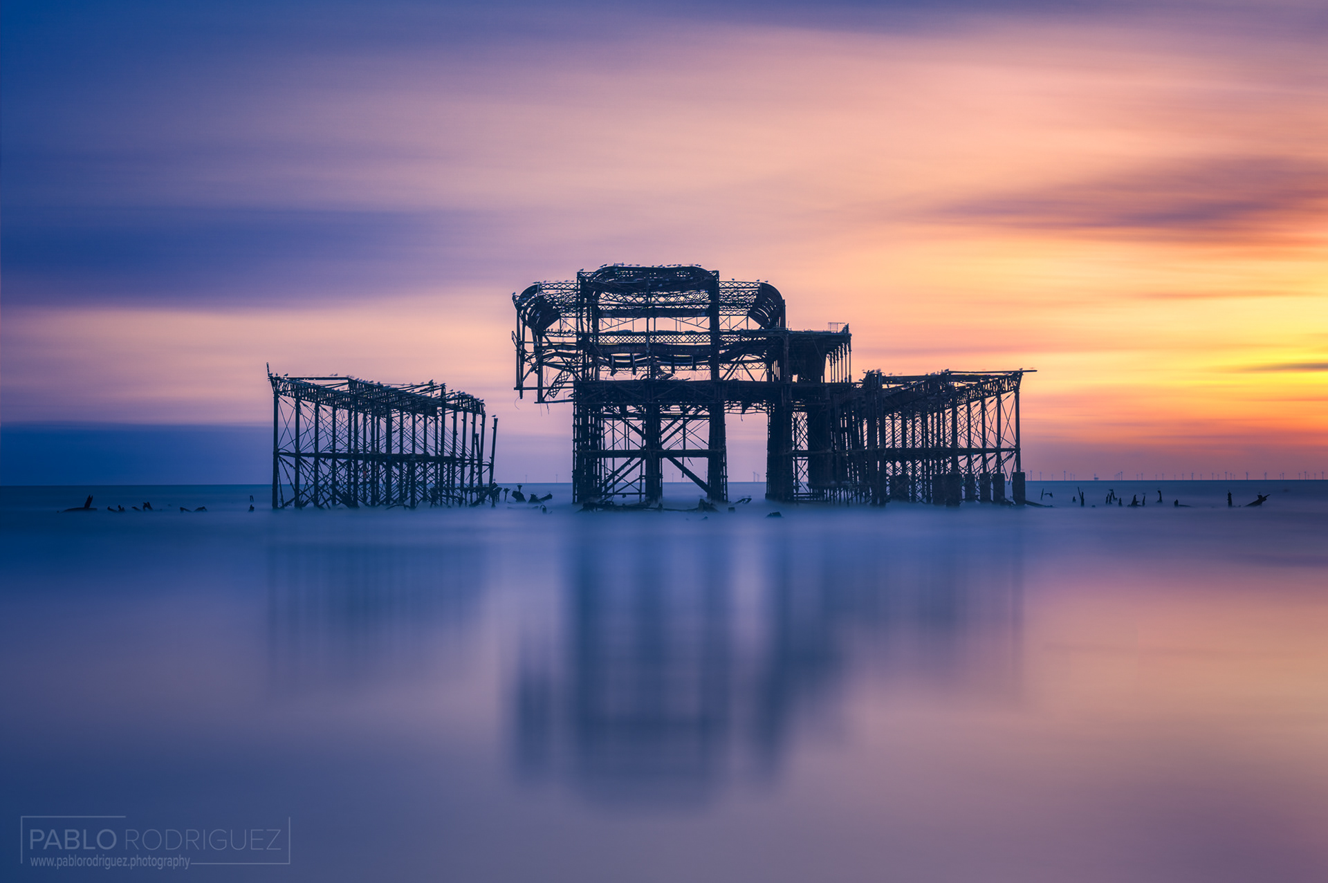 The West Pier at Sunset, Brighton