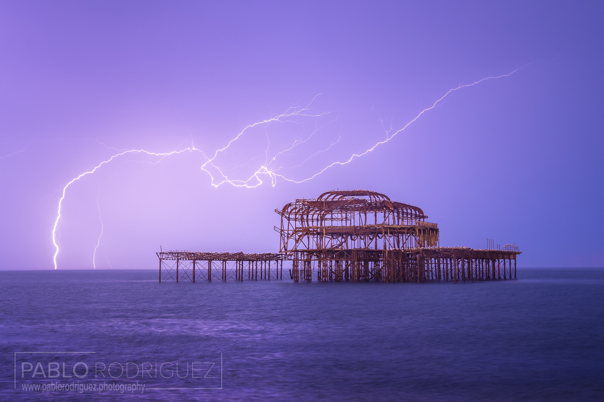 Brighton West Pier Lightning