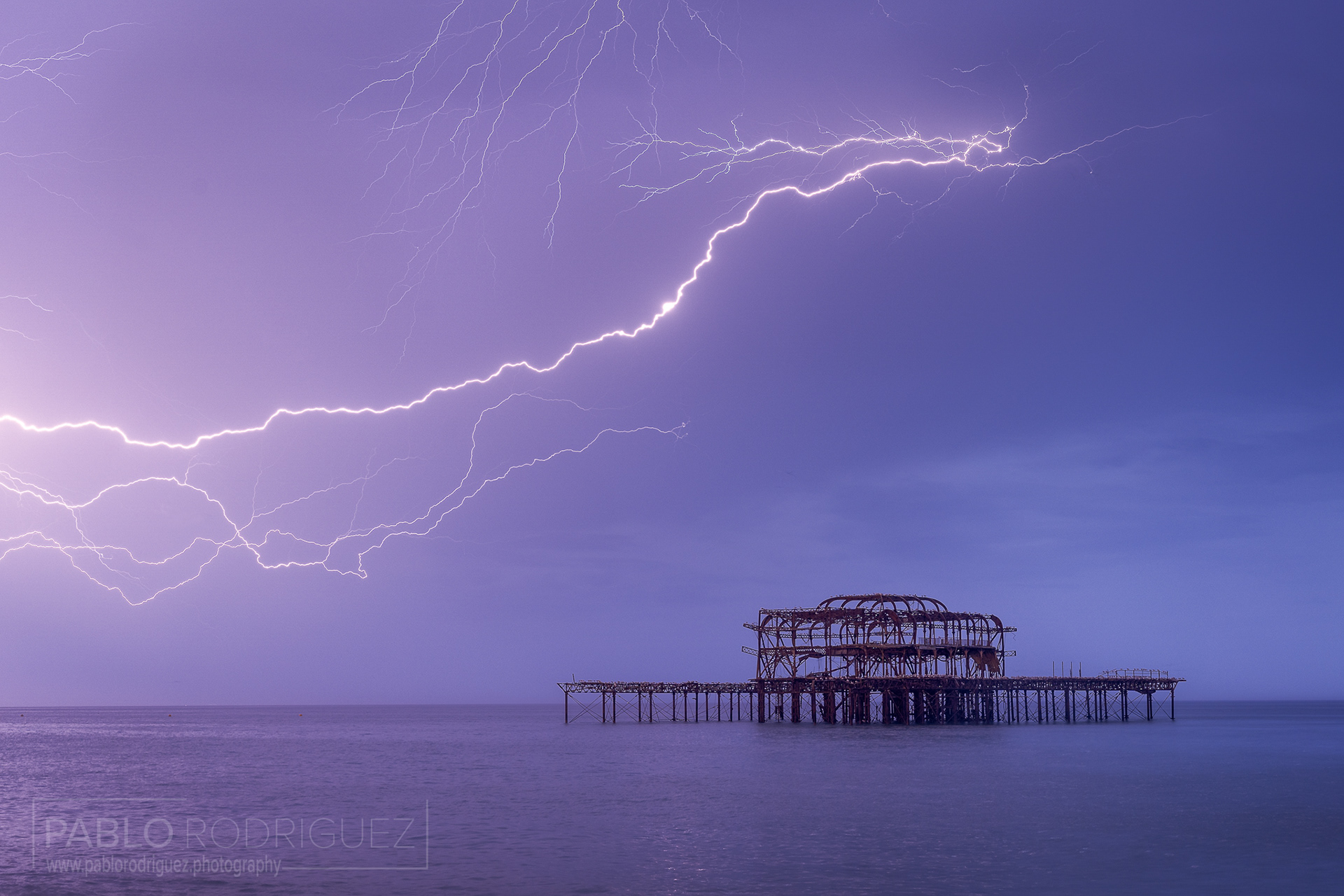 Brighton West Pier Lightning