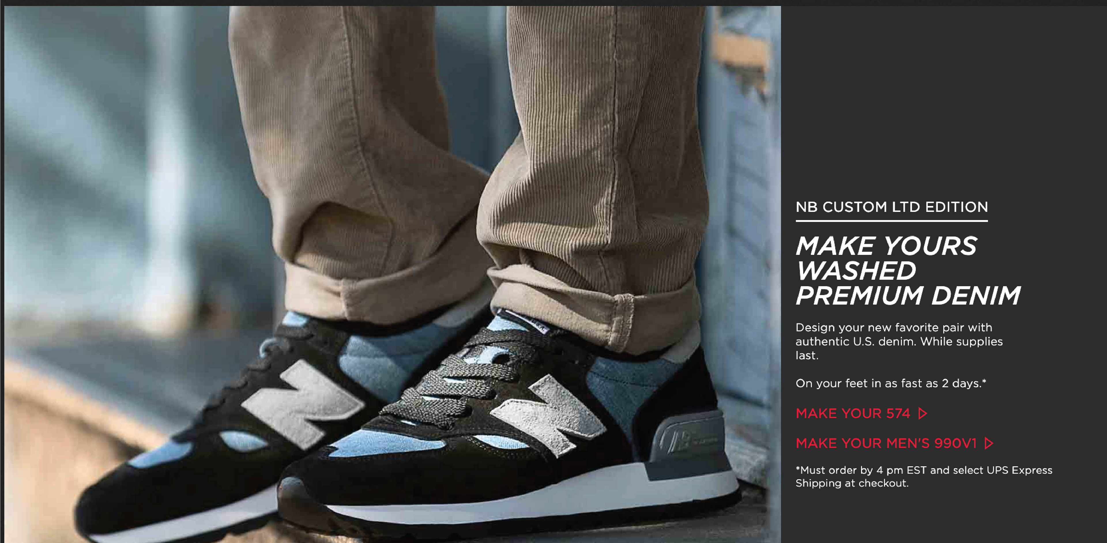 Denim overstock from in-line release as custom material to "make yours"