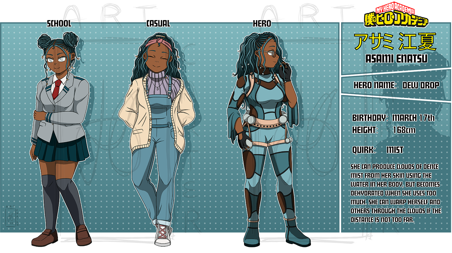 Asami Enatsu Factfile - My Hero Academia OC (2022)