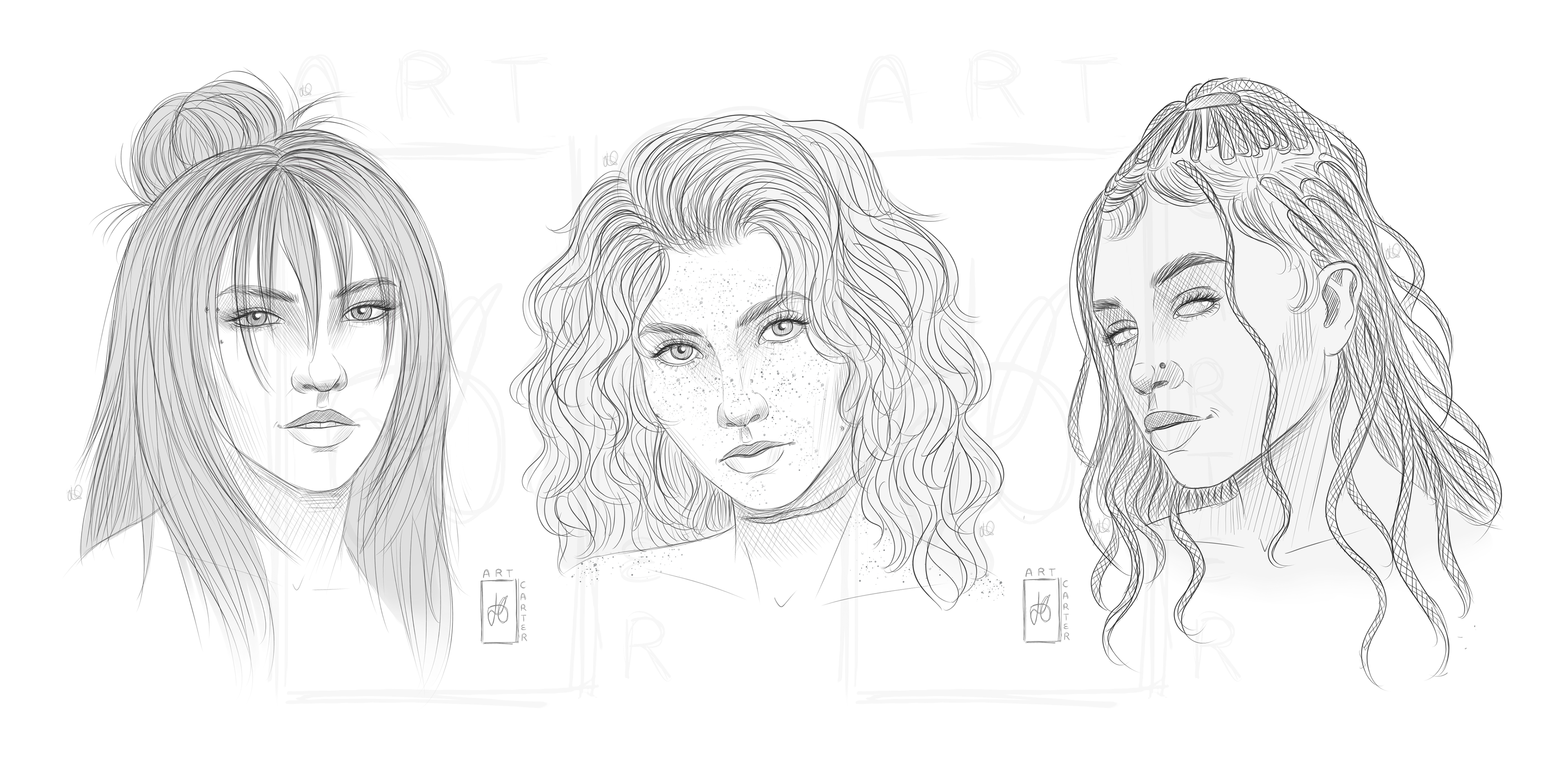 OC Portraits [Rin Kyutoku - Margot Durand - Asami Enatsu]
