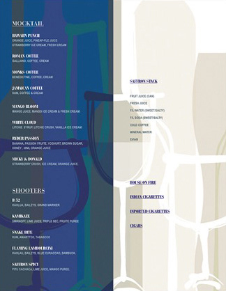 Collaterals - Menu pages