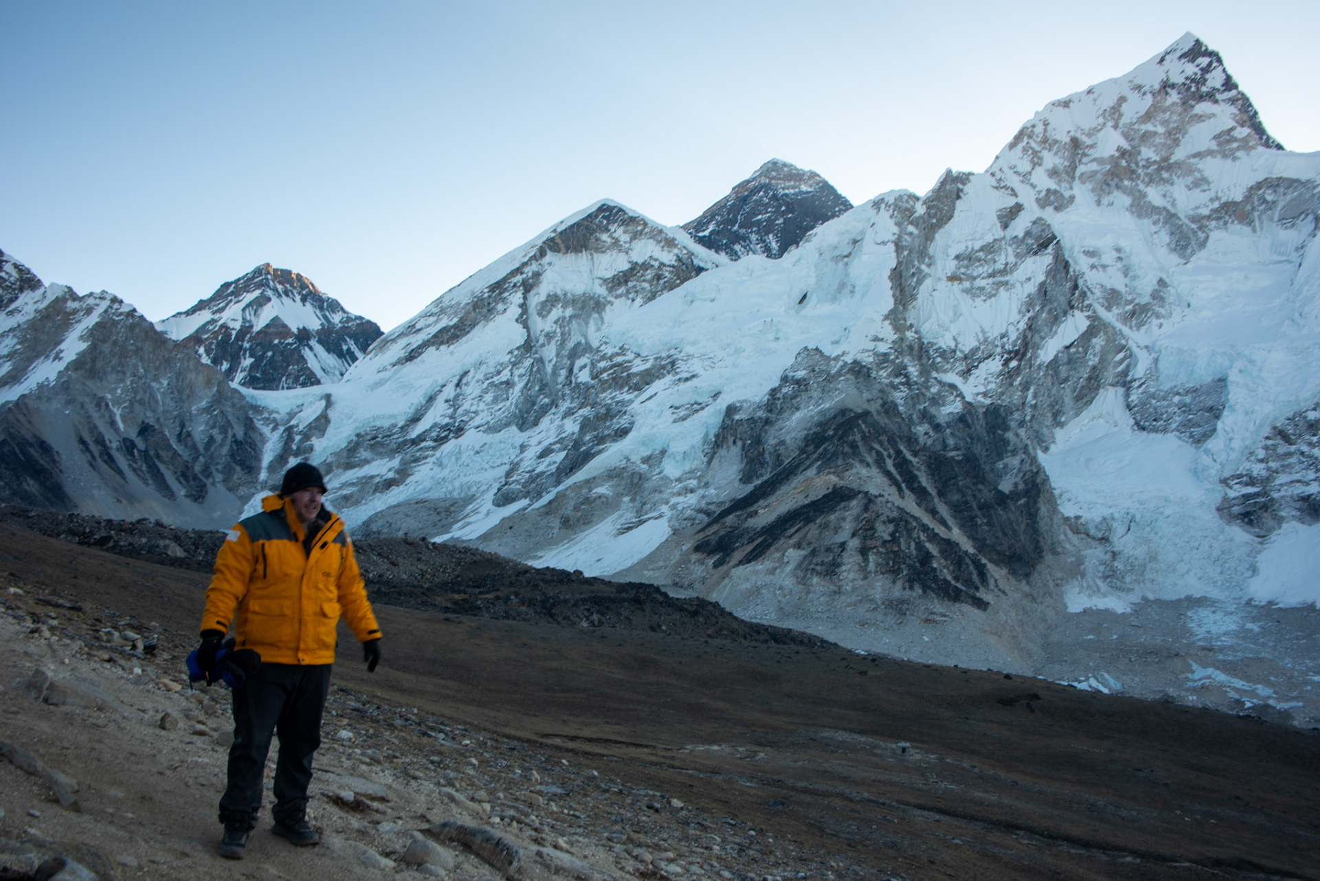 Everest at Sunrise at 18,000 feet