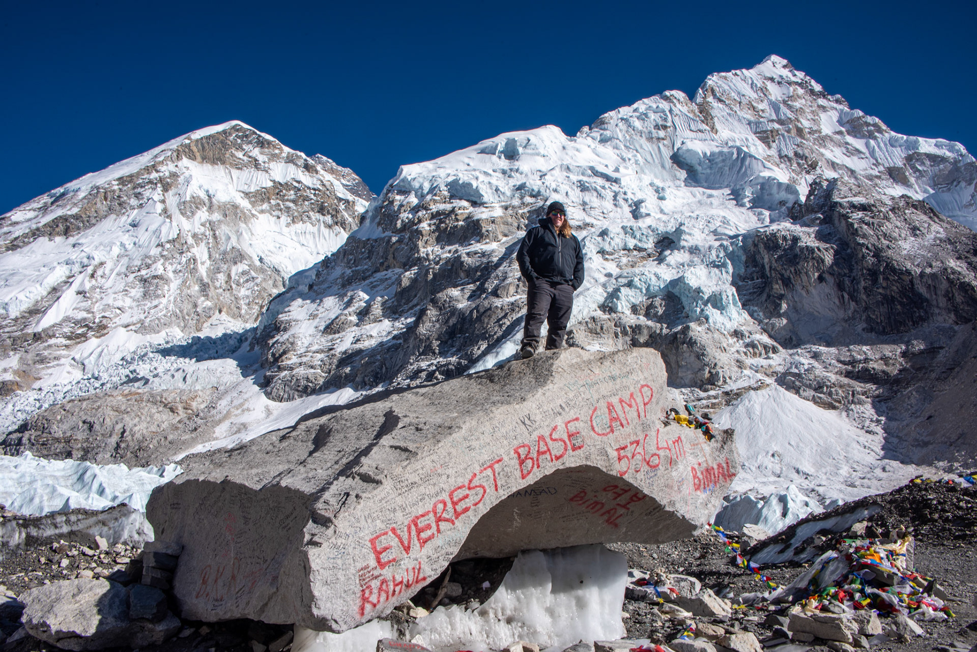 Everest Base Camp at 17,598 ft