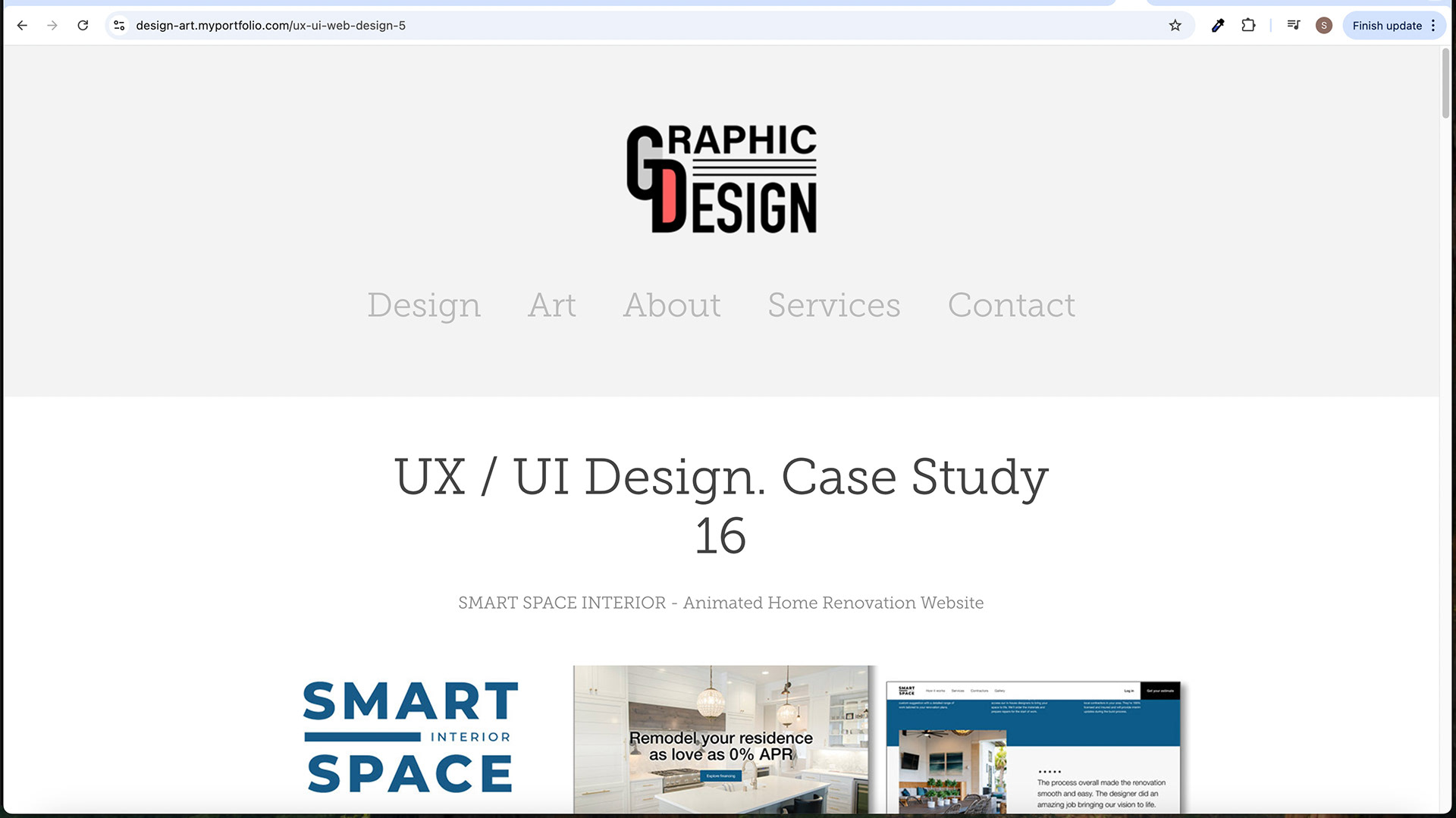 Design - Subpage Screen