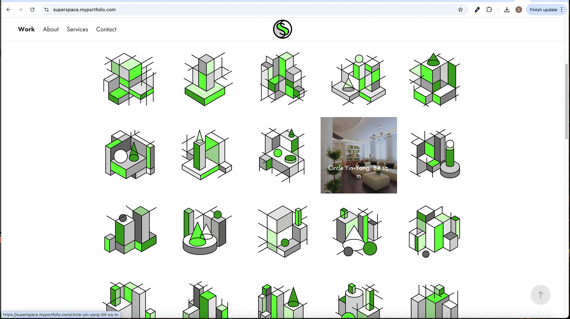 Home Screen Scroll Down - Image Hover Effect