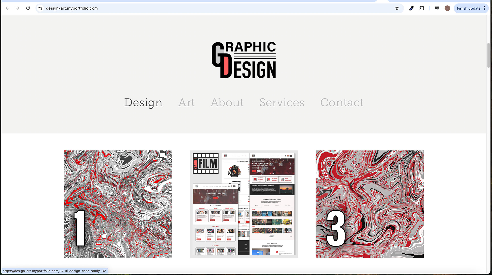 Design Screen - Image Hover Effect