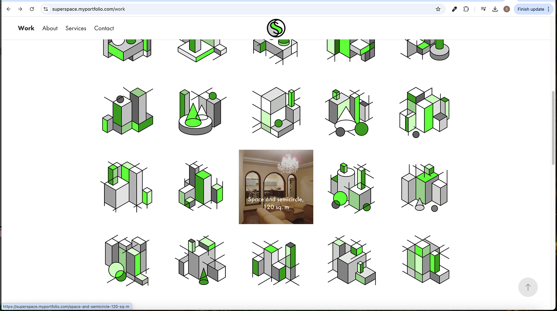 Home Screen Scroll Down - Image Hover Effect