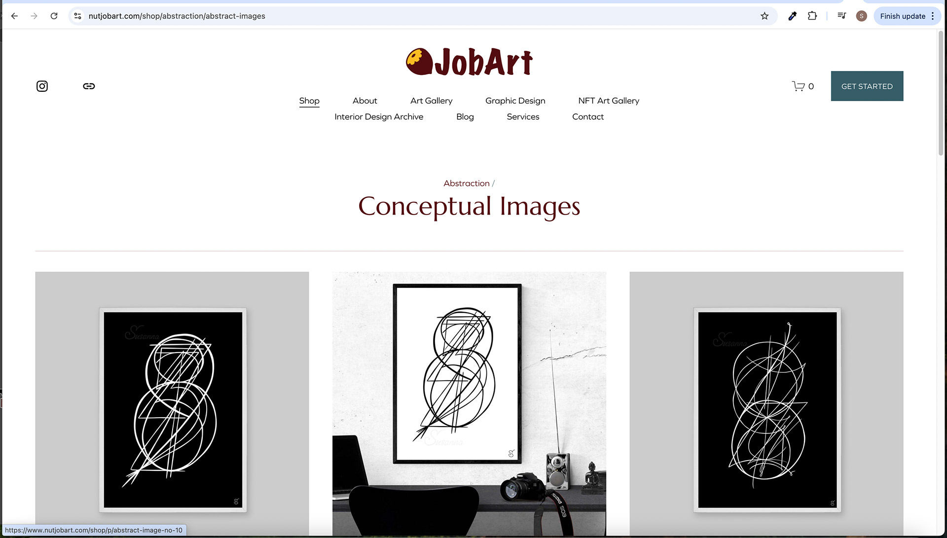 Shop Screen - Image Hover Effect