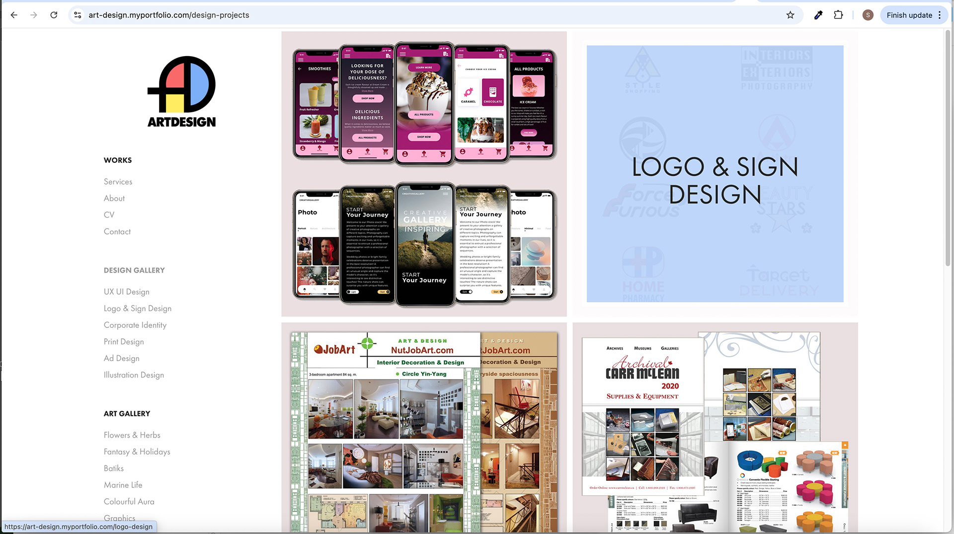 Screen with GIF Animation - Hover Image Effect