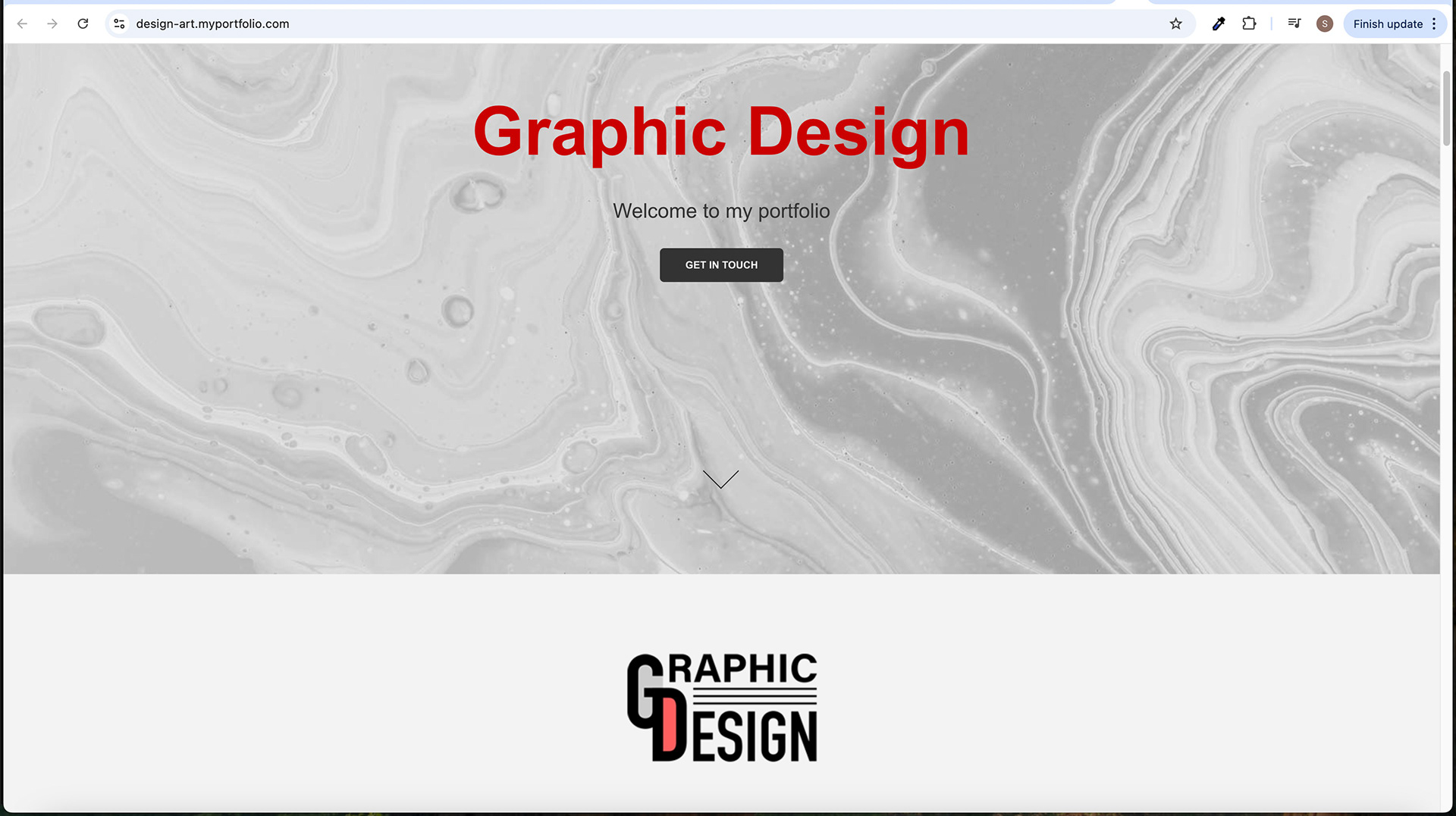 Home Screen Scroll Down - Design Screen
