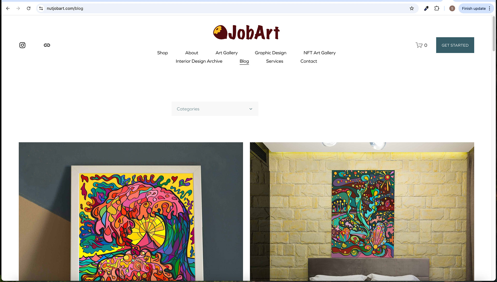 Blog Screen