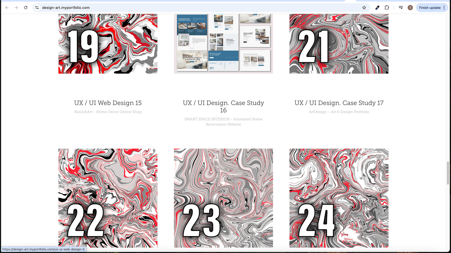 Design Screen - Image Hover Effect