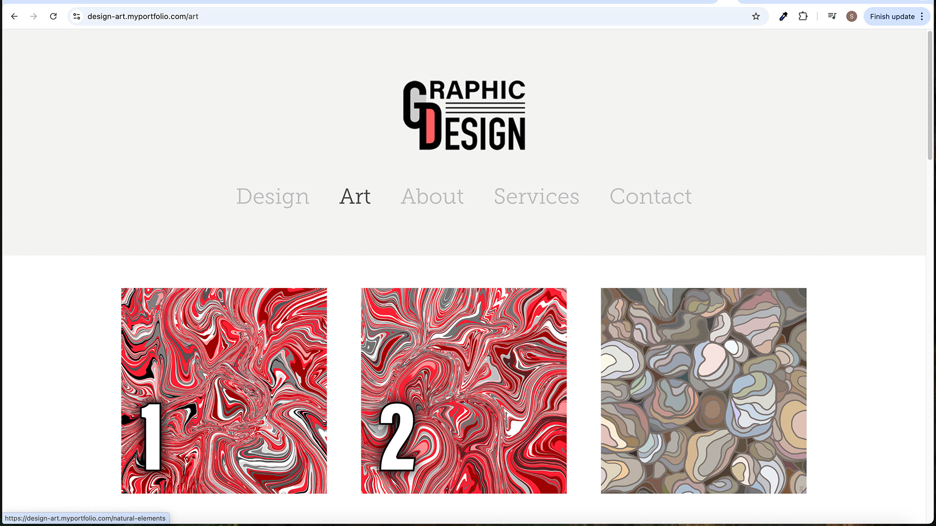 Art Screen - Image Hover Effect