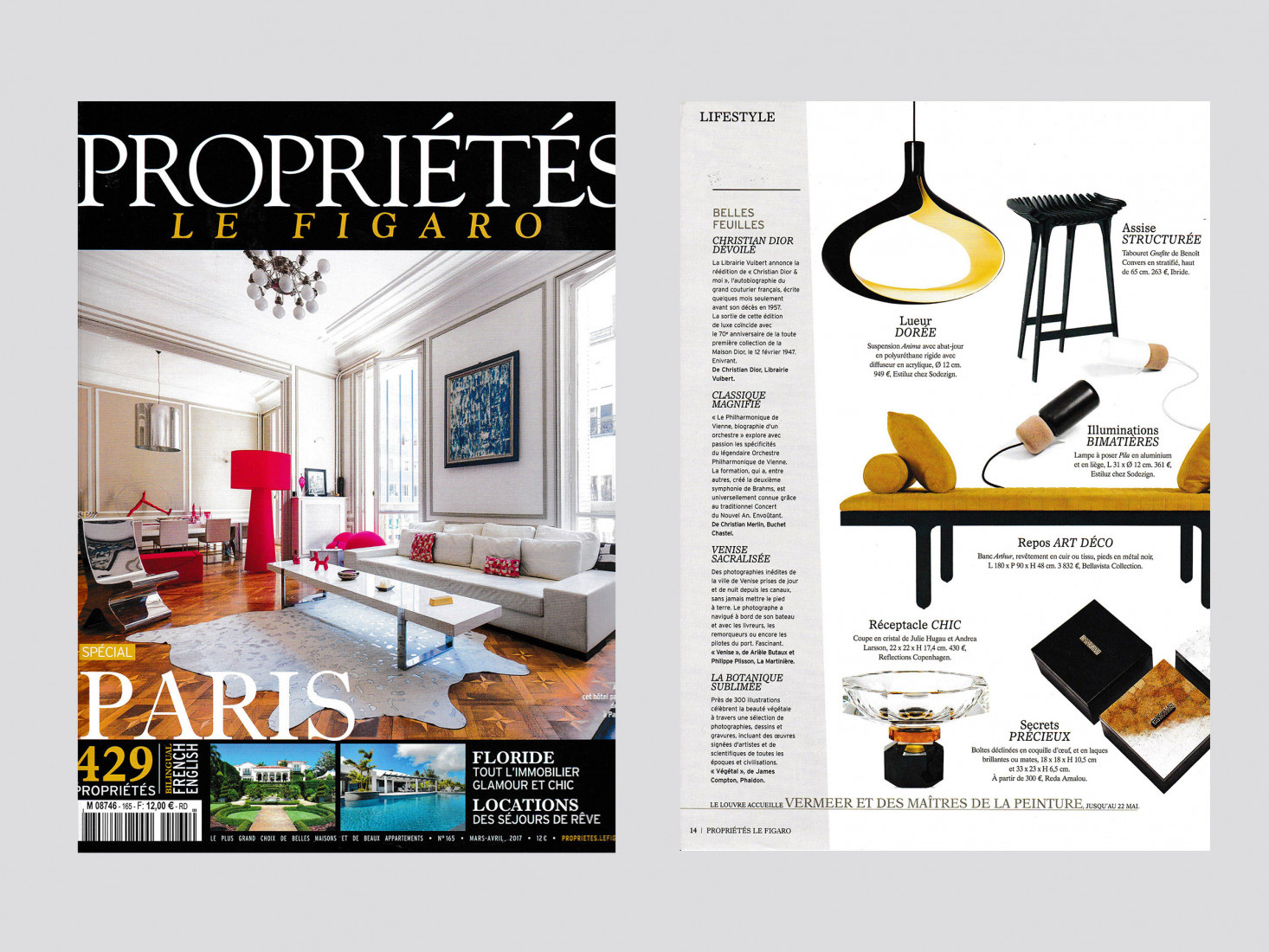 "Grafite" d'Ibride Design dans "Propriétés LE FIGARO" Mars/Avril 2017