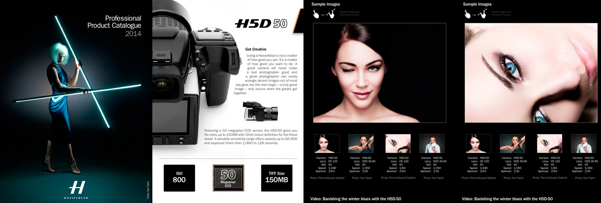 Publication : "Professional Product Catalogue 2014" Hasselblad