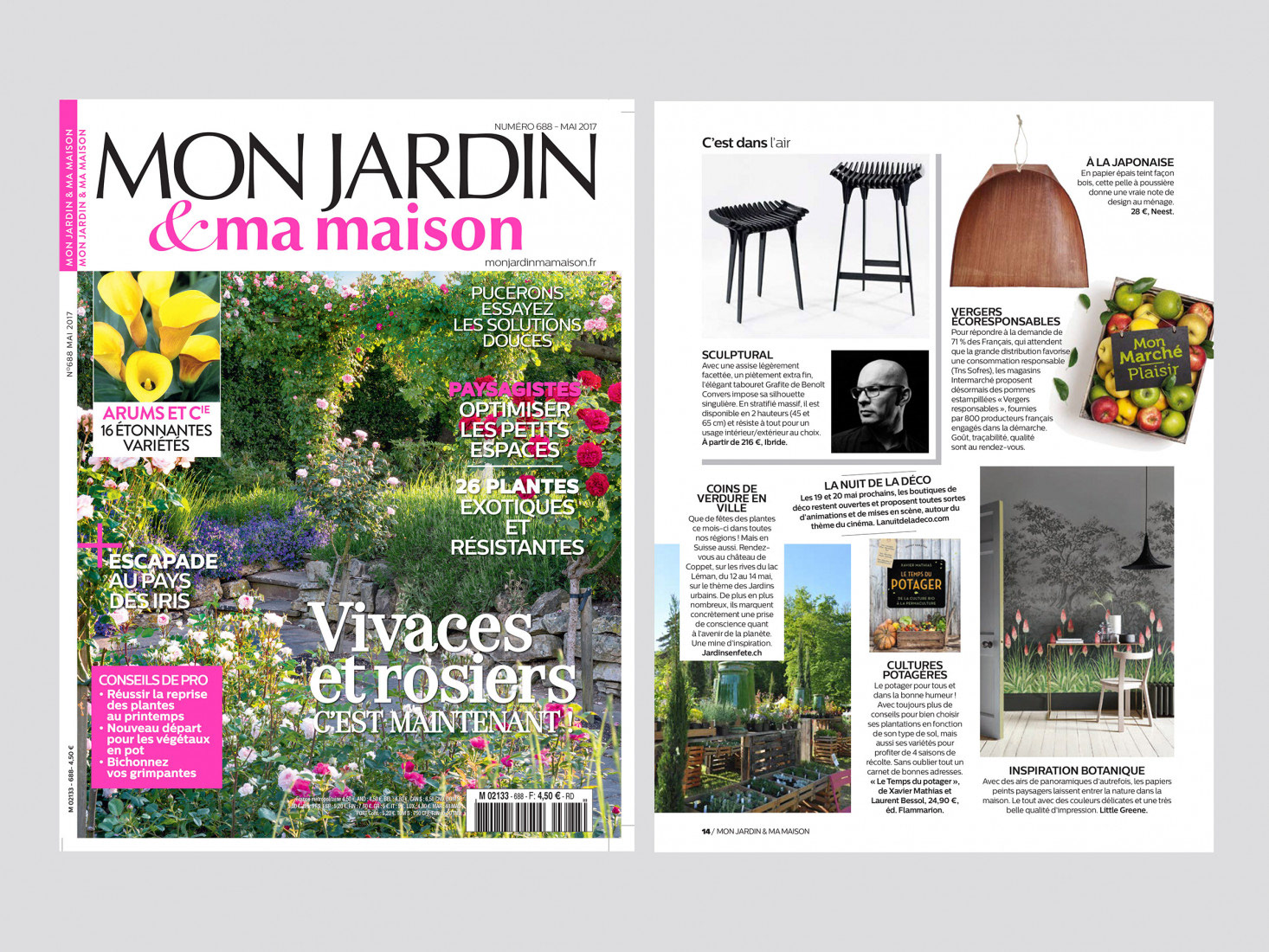 "Grafite" d'Ibride Design dans "MON JARDIN & ma maison" Mai 2017