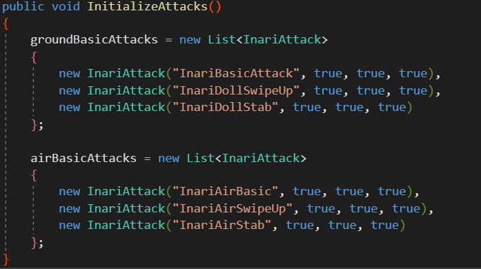 For now, every basic attack can be canceled into any other action. This allows for maximum player expression.