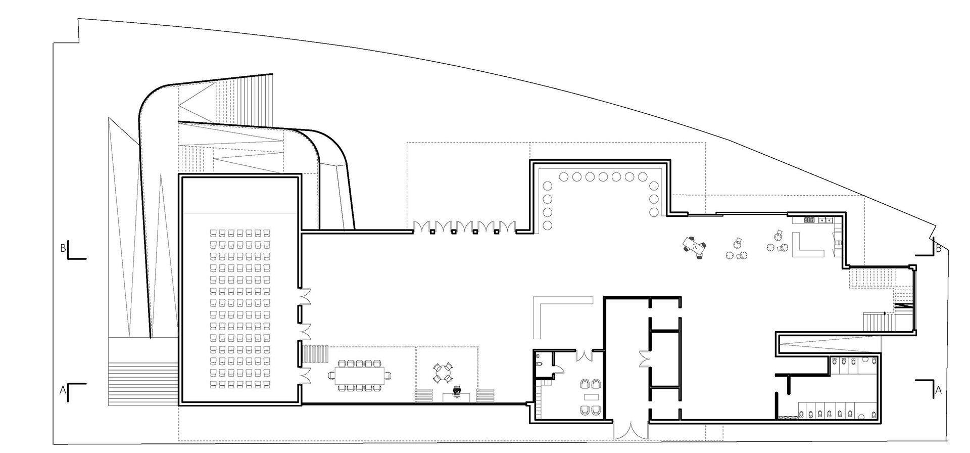 Ground Floor - Café, Auditorium, Public Assembly